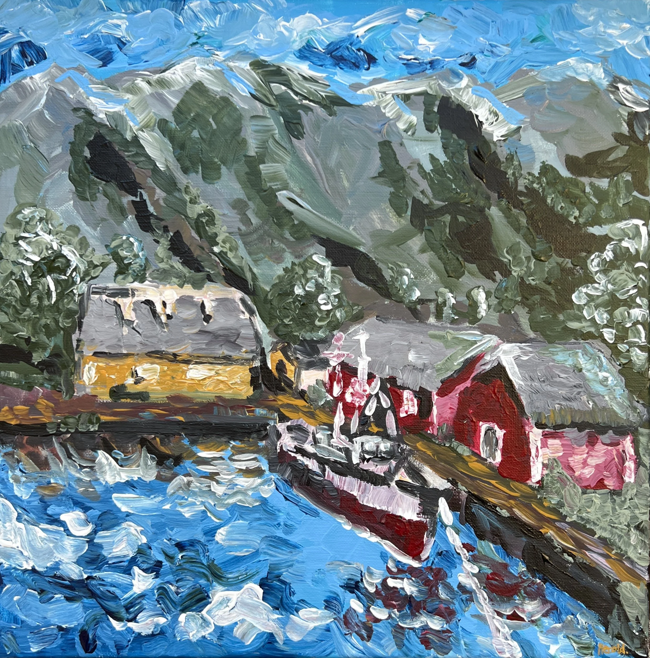 "Norge" / Acryl auf Leinwand / 14.12.2025