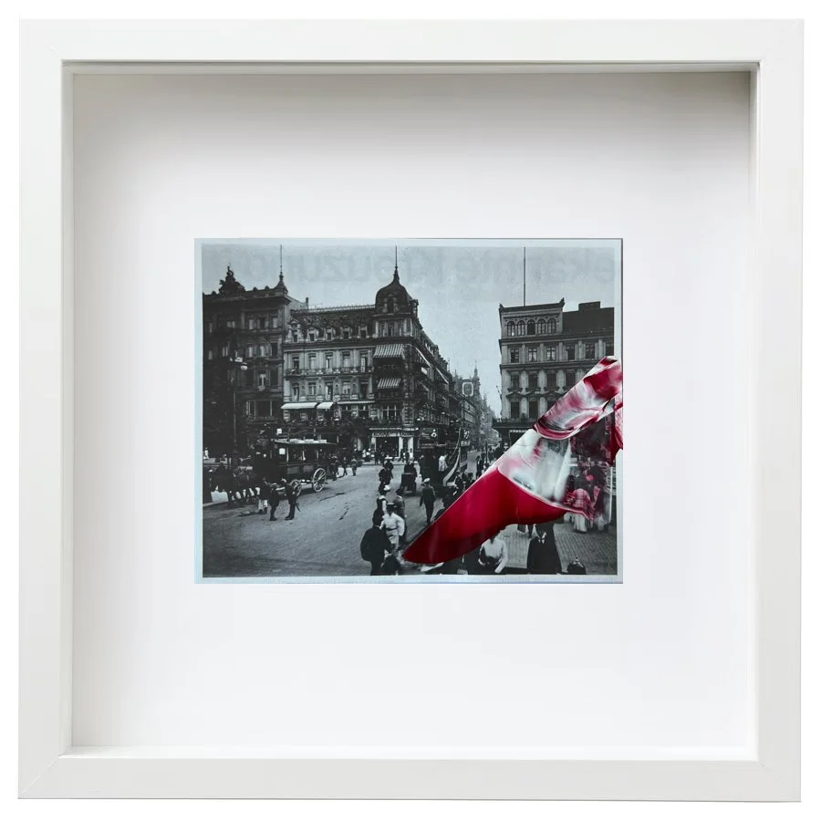 ❋ "Ecke Friedrichstraße I" // Dez. 2025 // Acrylfarbe auf Bilddruck