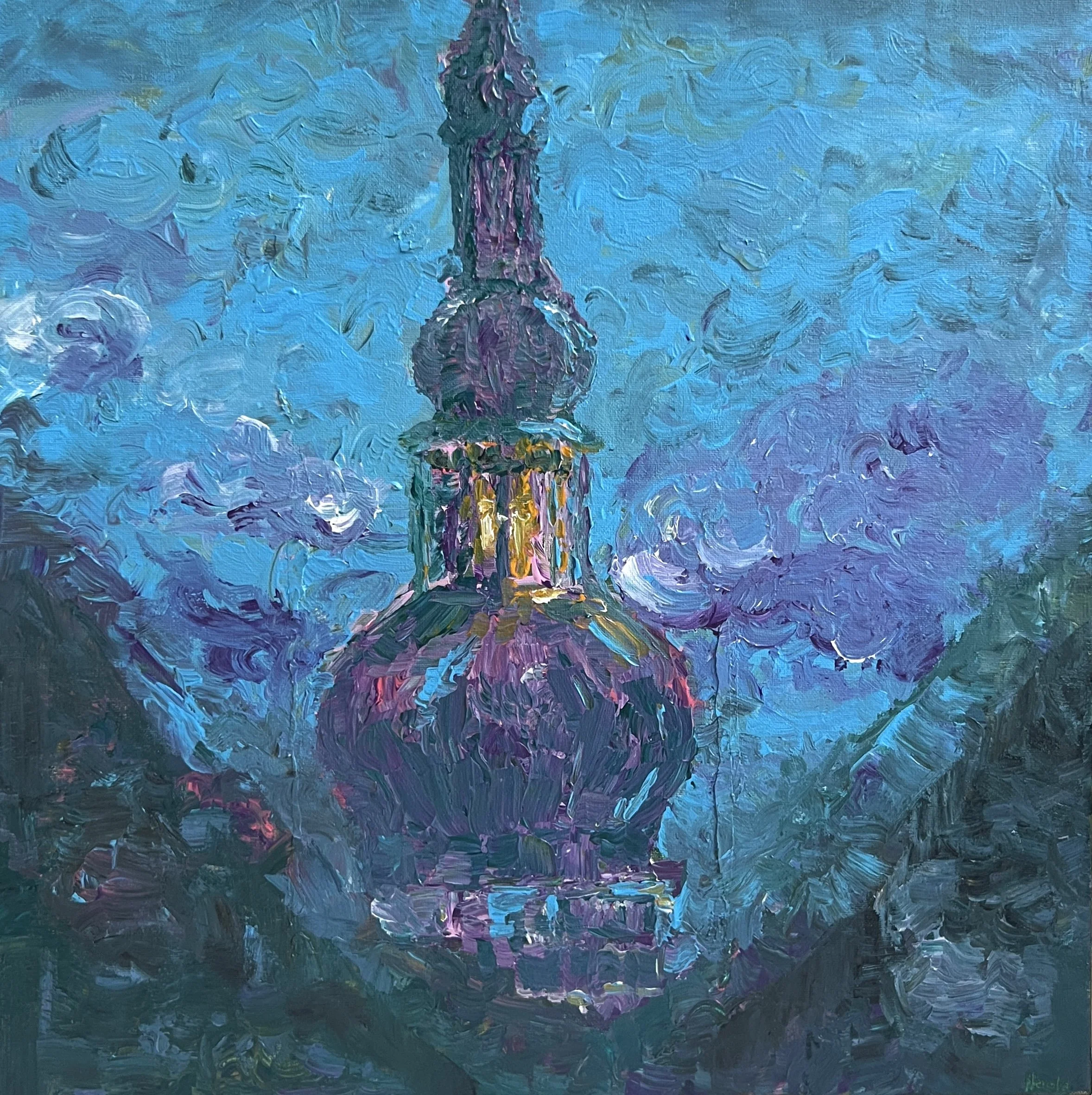 "Domblick Böhmke Str. 28" Acryl auf Leinwand / 50cm x 50cm / Dezember 2025