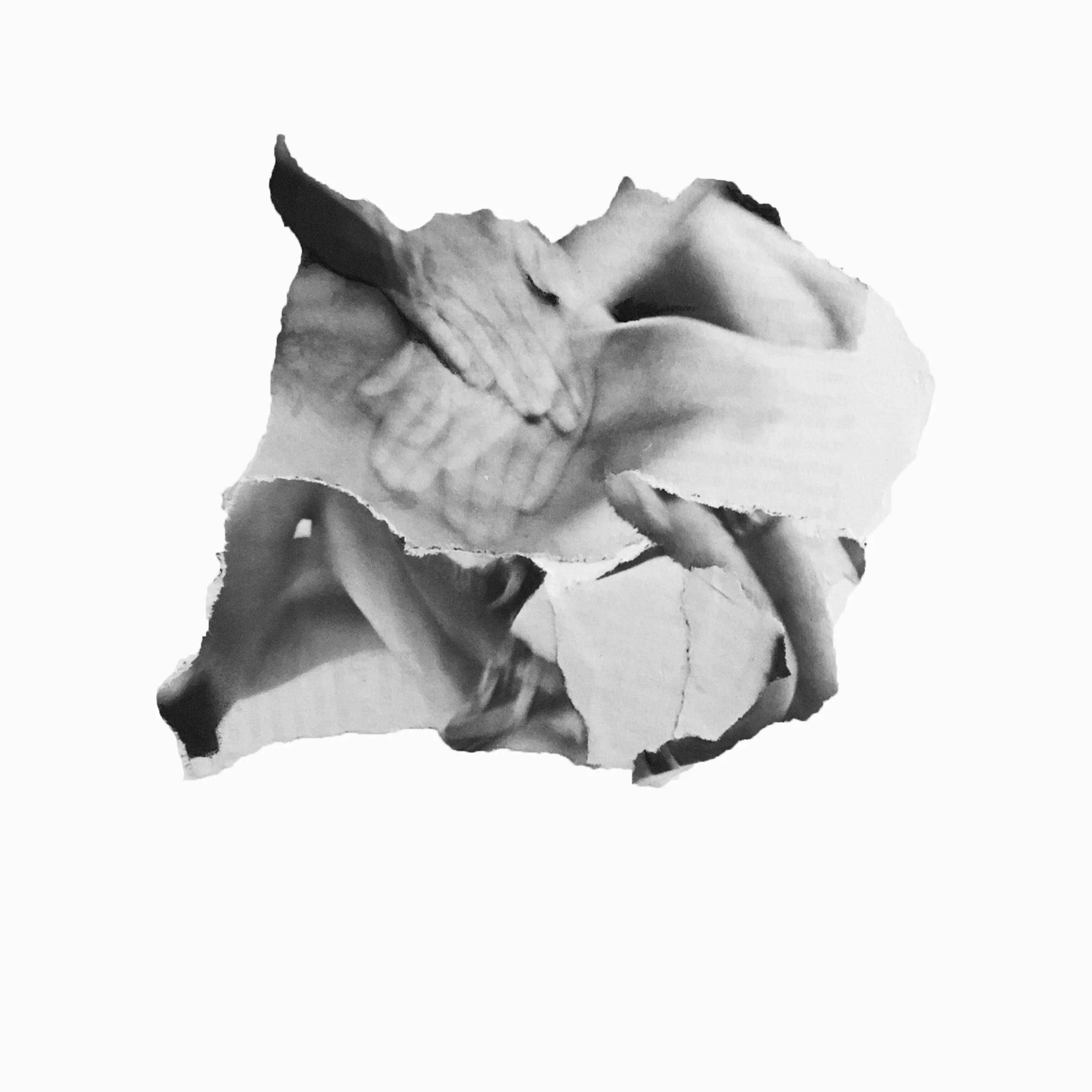 figure, collage, 2019