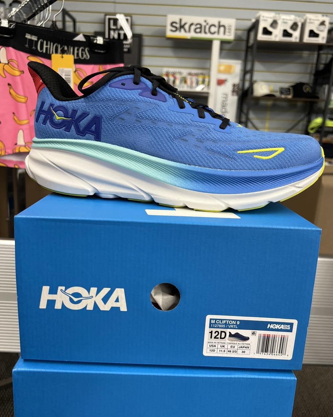 New @hoka Clifton 9 color ways are in! 🎉  Whether you're running or walking, the Clifton 9 provides comfort with each step, and these fresh colors are perfect for spring.

👉 Come in to find your perfect pair today and #flyhumanfly!

#werunlou #wewa