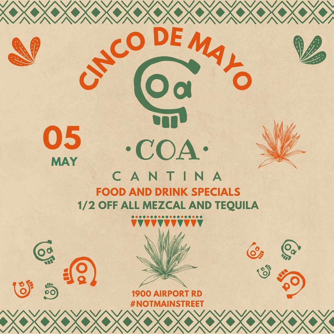 Throwing down for Cinco de Mayo! 1/2 off all agave spirits all day! $7 house margs and $4 draft beers! Come on down and take advantage of these killer deals!
.
.
.
#cincodemayo #agave #margaritas #notmainstreet #ofcoursewehavefreeparking