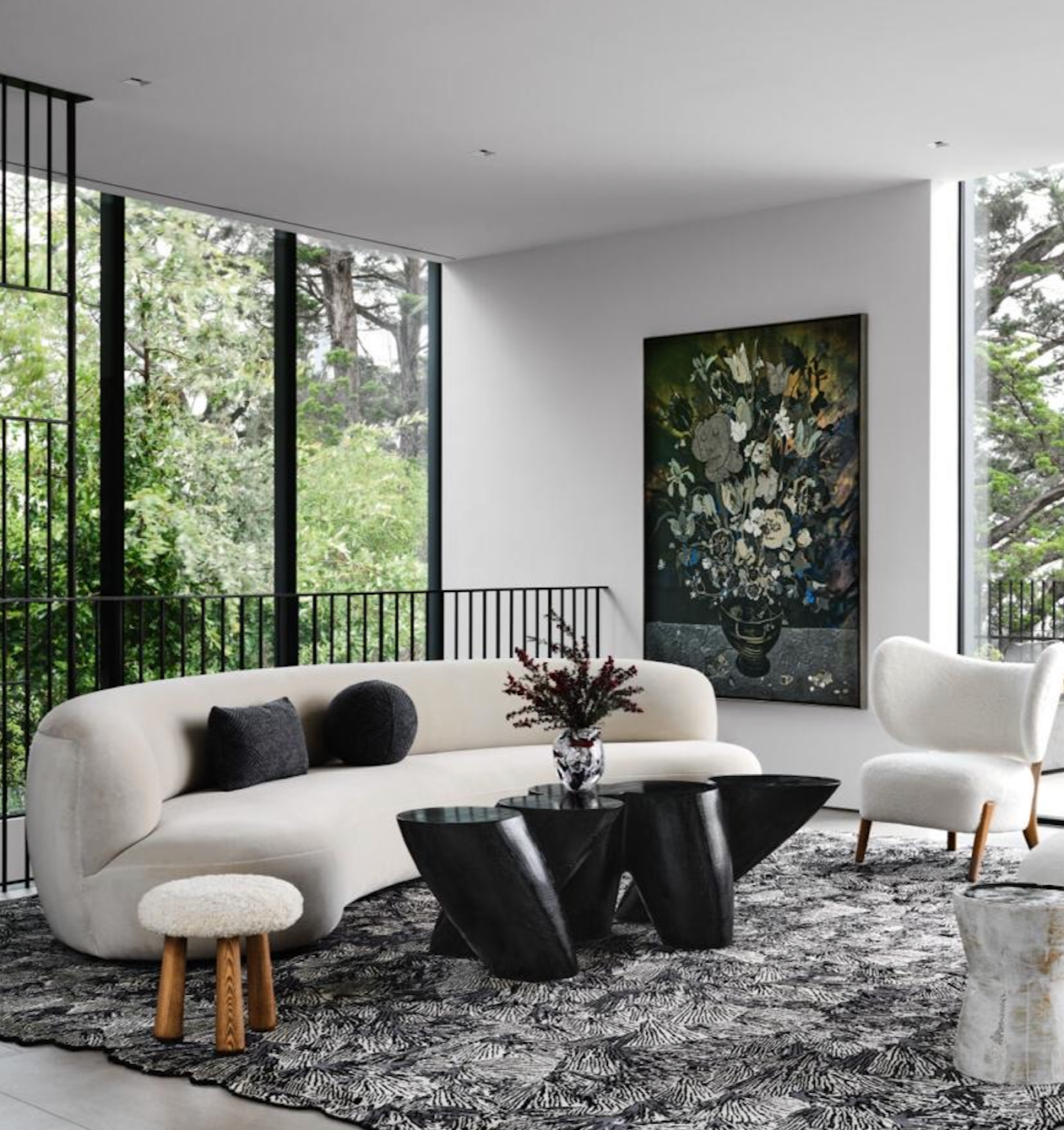 Interiors by Nicole Hollis; Architecture by Stanley Saitowitz; Artwork by Matthew Day Jackson