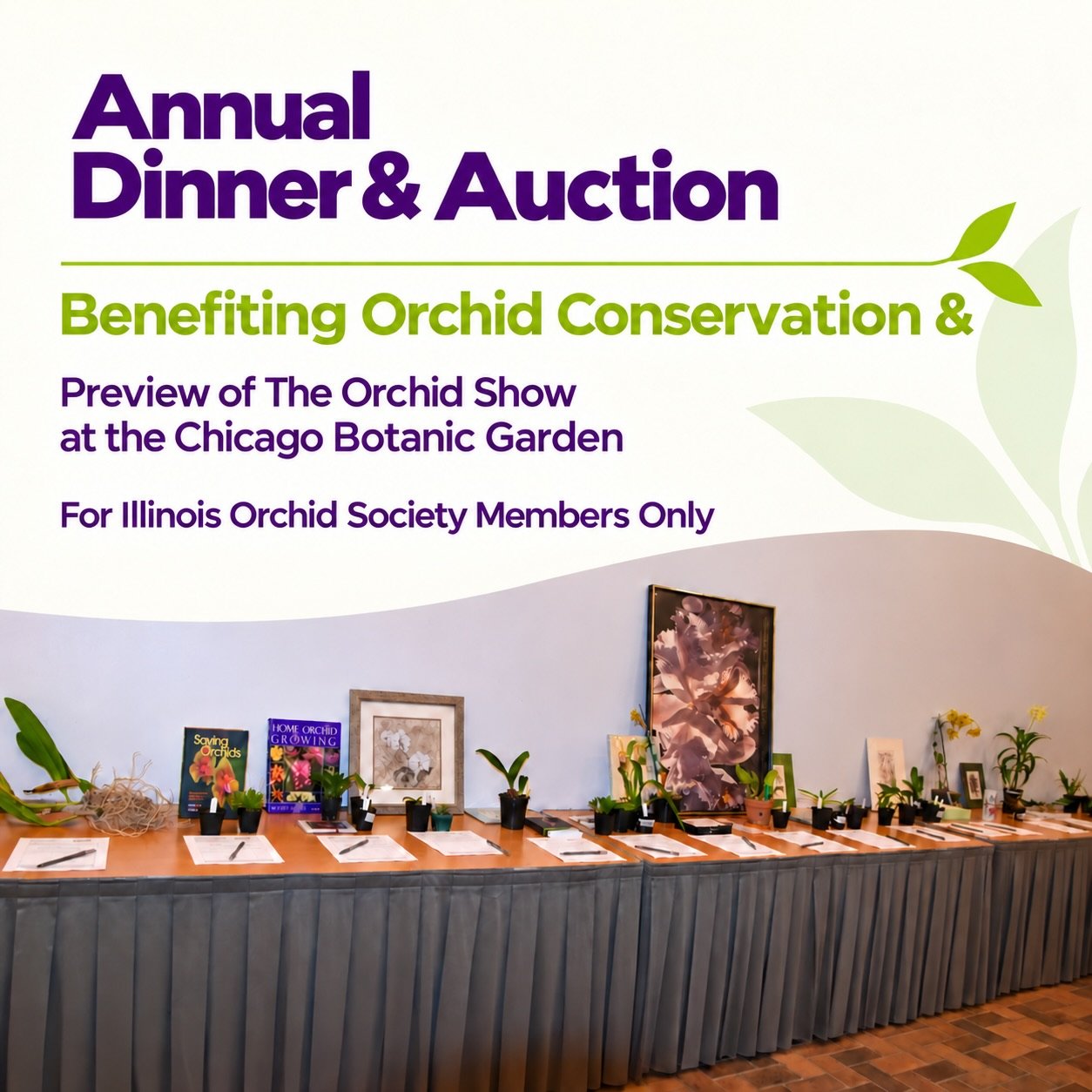 2027 IOS Dinner, Auction, and Private Preview of The Orchid Show