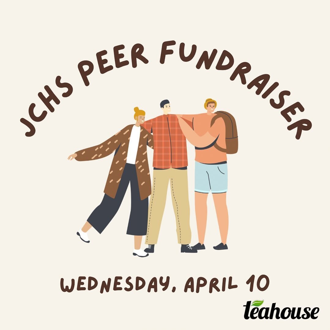 PSA: JCHS PEER FUNDRAISER!! Come out and support on Wednesday, April 10! Make sure to mention &ldquo;PEER&rdquo; when ordering🧋

#bubbletea #boba #southriding #southridingva #aldie #chantilly #teahouse #jchs #jchspeer