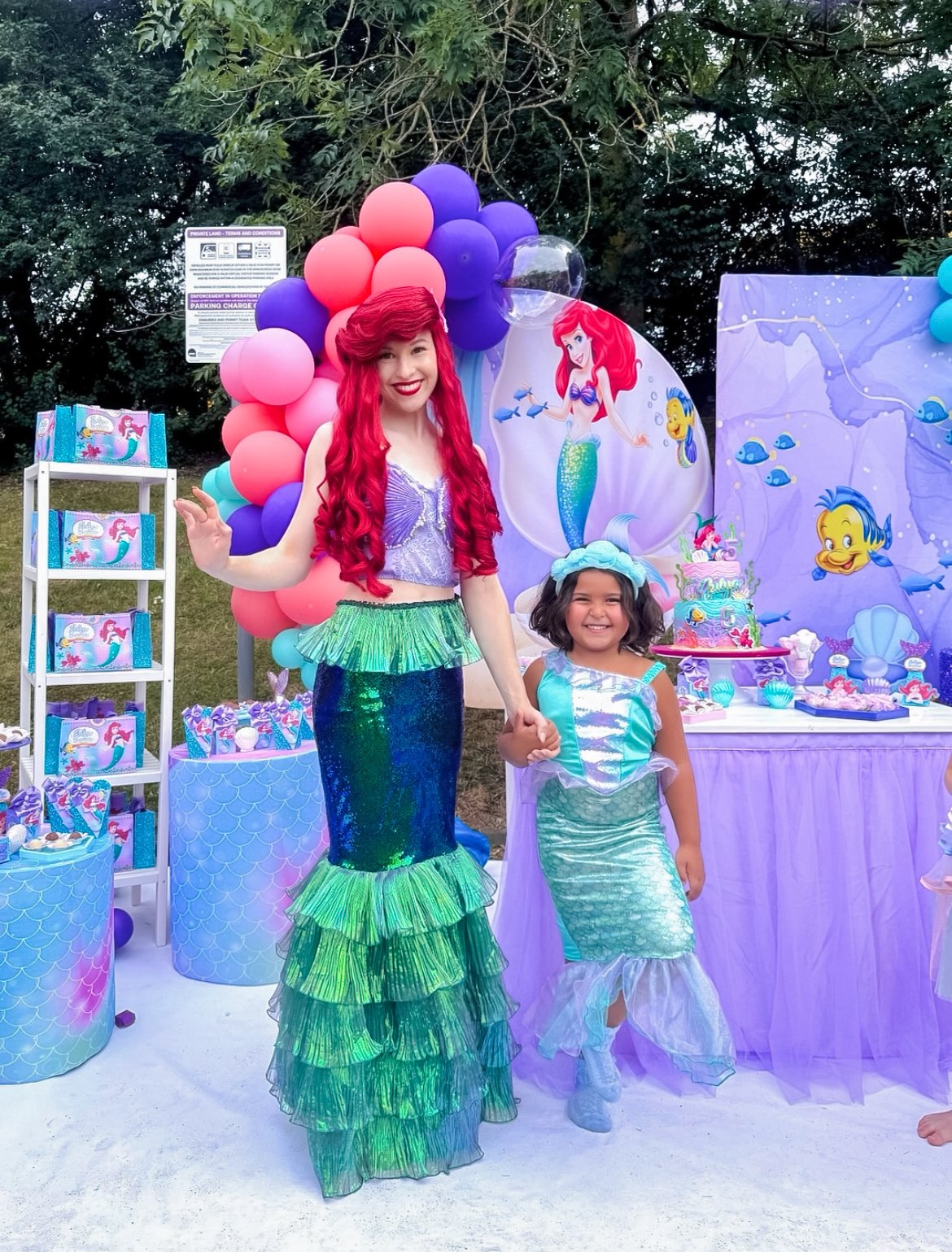 Ariel Mermaid princess party.JPG