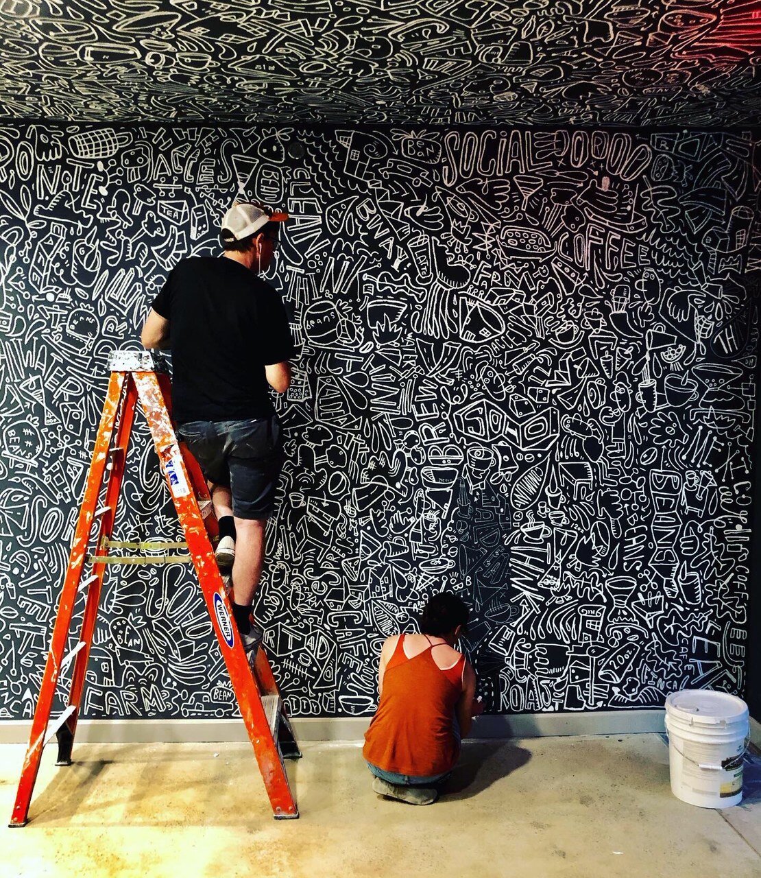 Artist Katie Merz, Think Coffee, New York, NY