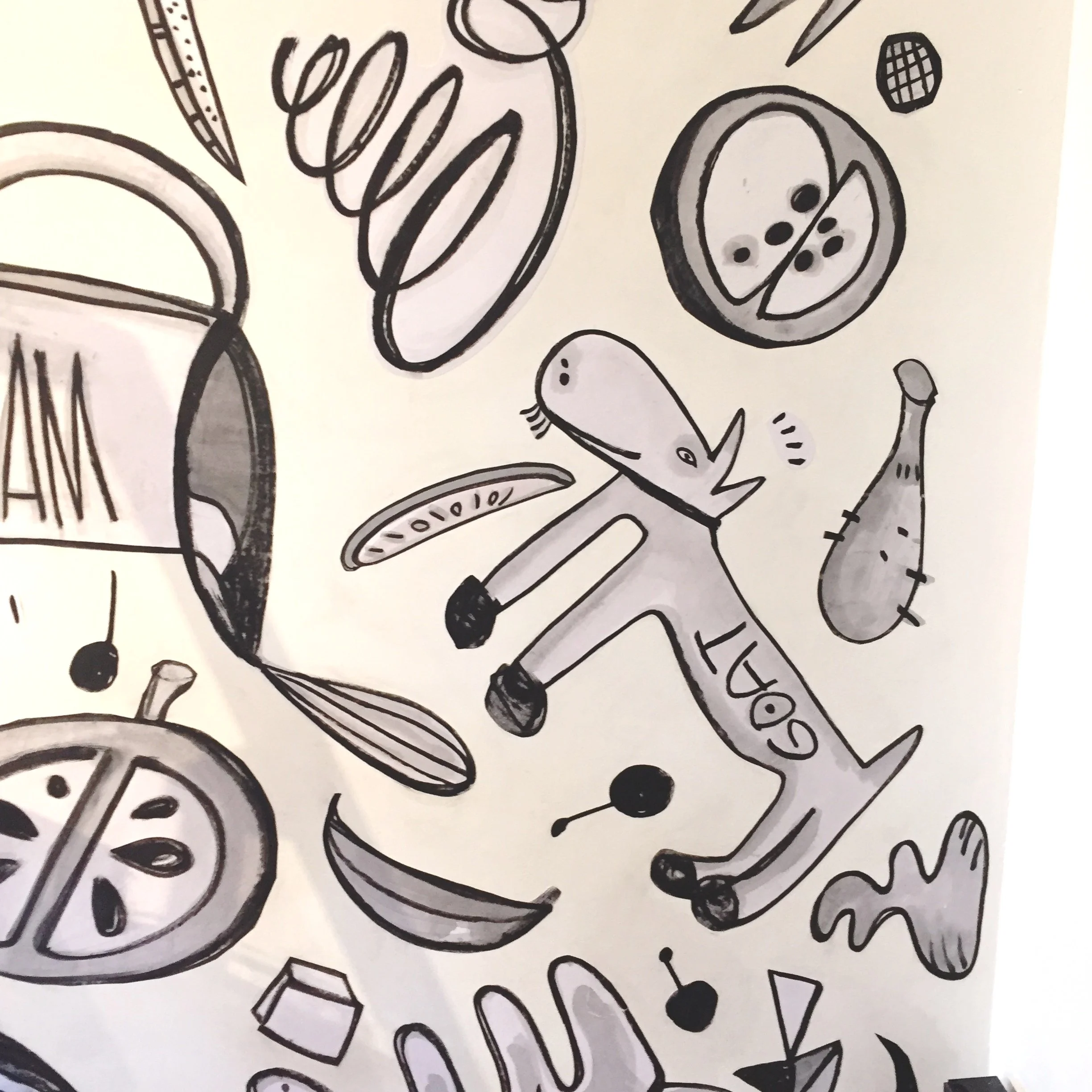 Katie Merz, Wheat Paste Wall, Brooklyn, 2018