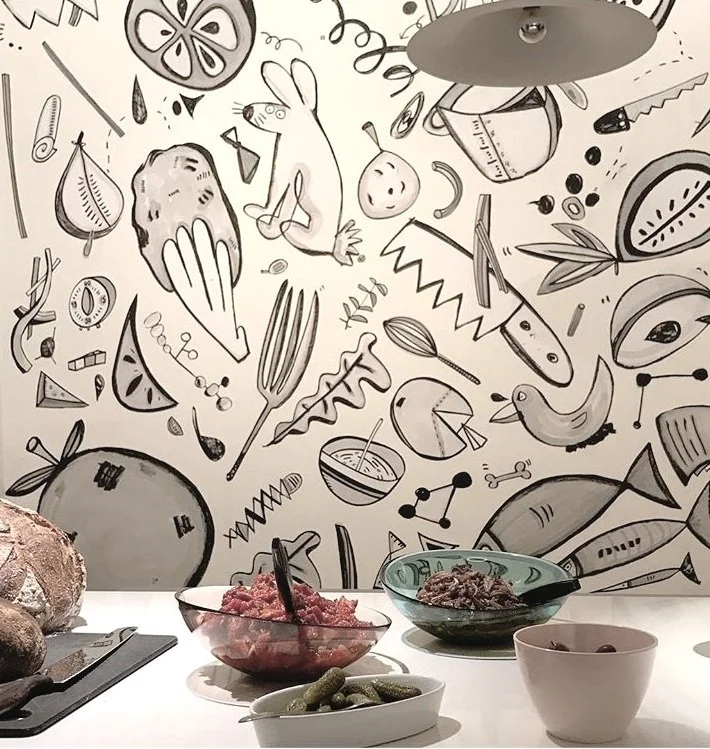 Katie Merz, Wheat Paste Wall, Brooklyn, 2018