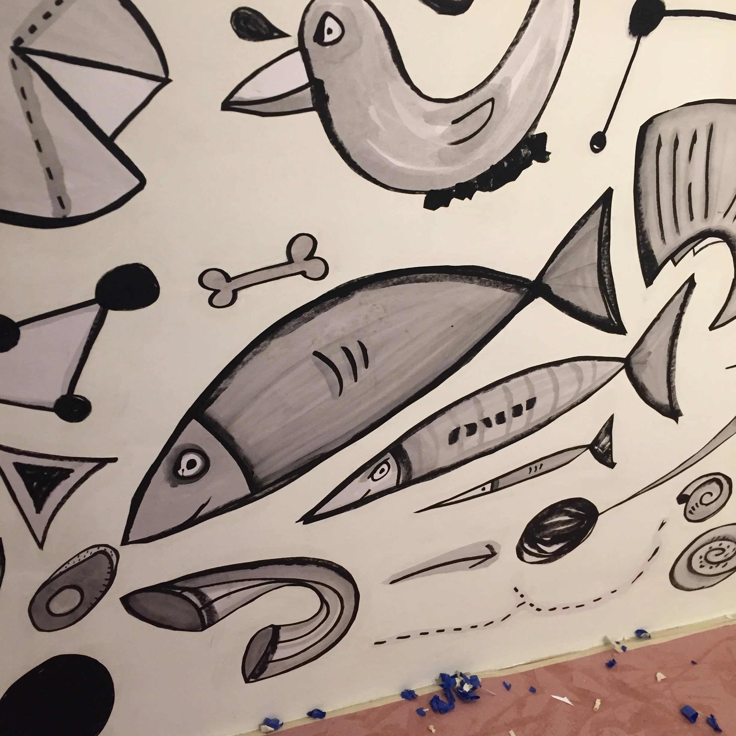 Katie Merz, Wheat Paste Wall, Brooklyn, 2018