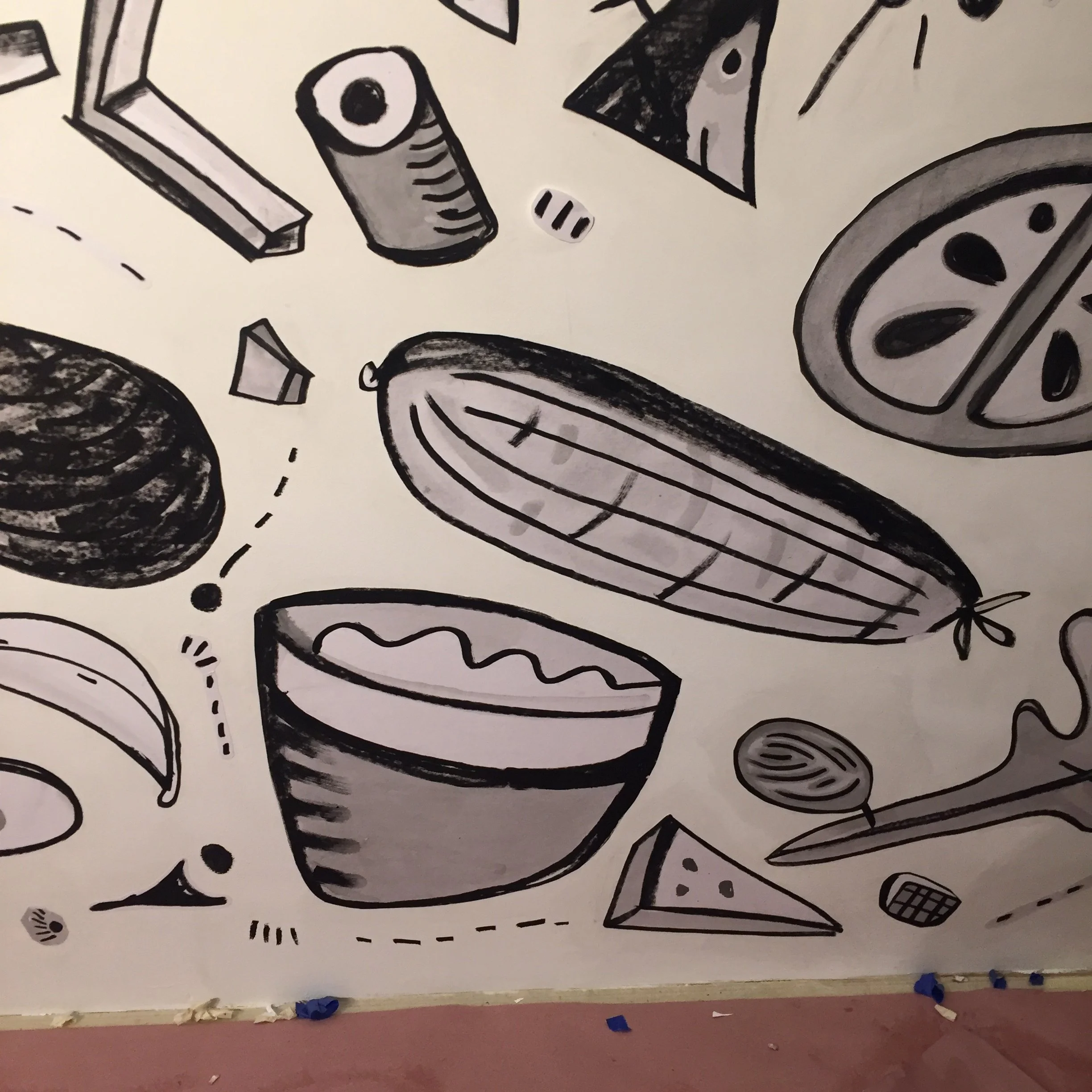 Katie Merz, Wheat Paste Wall, Brooklyn, 2018