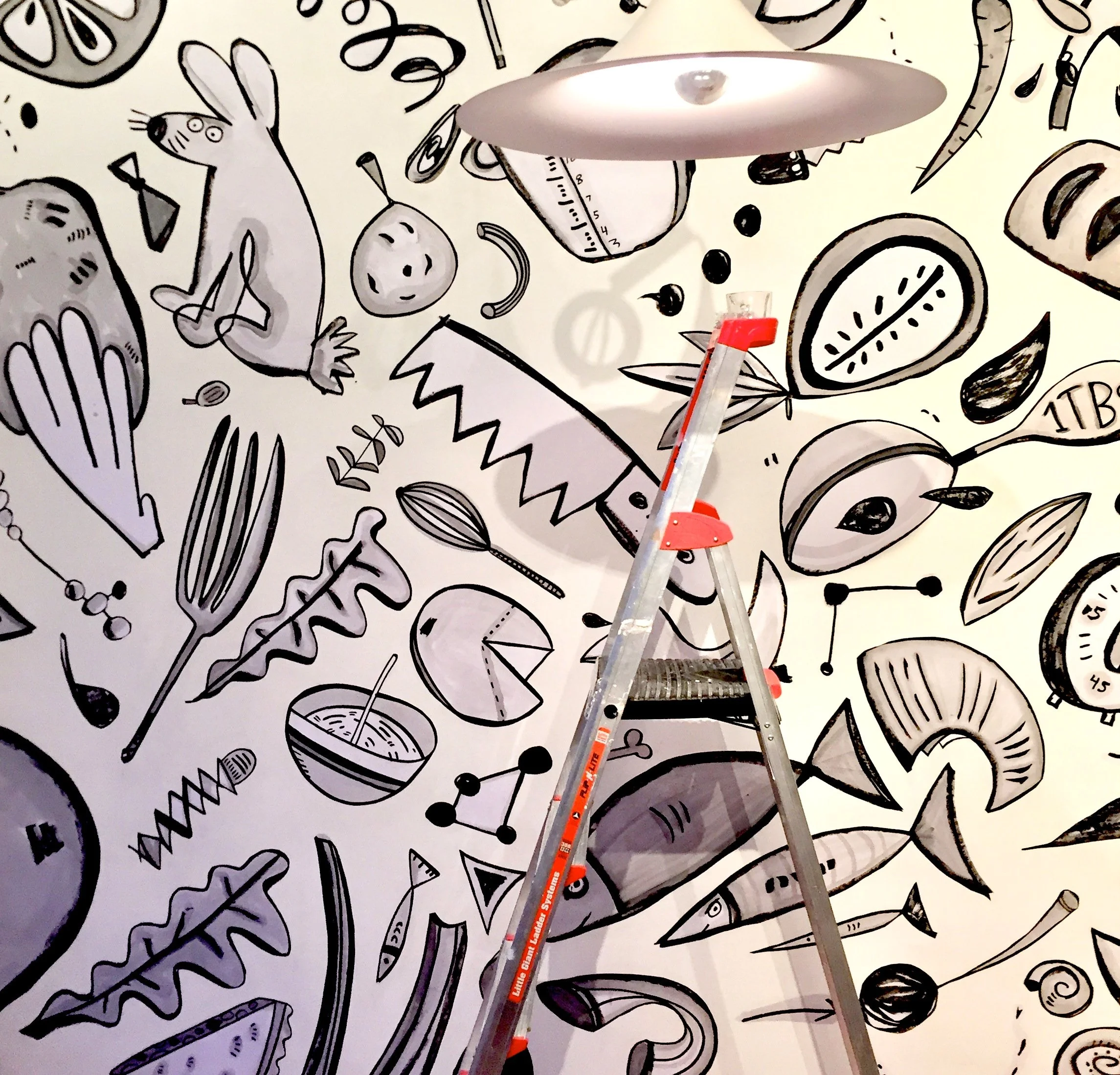 Katie Merz, Wheat Paste Wall, Brooklyn, 2018