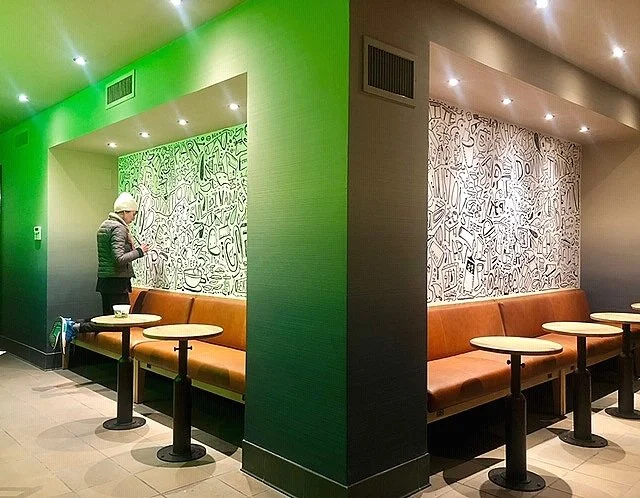 Katie Merz, Starbucks, SoHo, New York