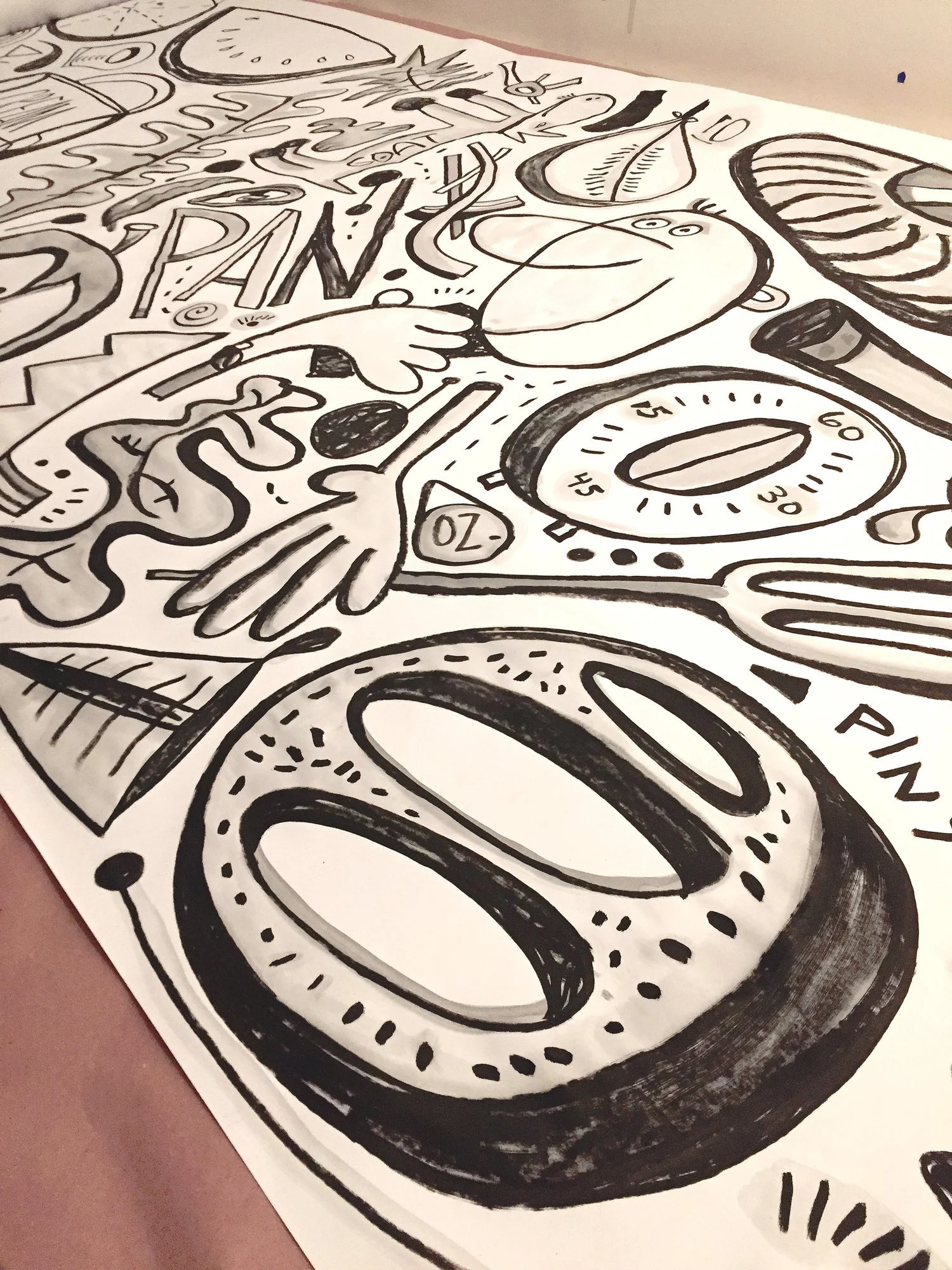 Katie Merz, Wheat Paste Wall, Brooklyn, 2018