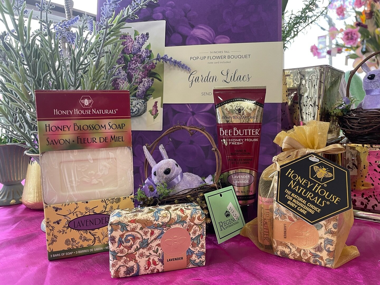 Look what the Easter bunny brought in! Honey House Naturals&rsquo; lavender line is perfect for those of us who love to feel, and smell, like a royal garden! 💜✨
#thequeenscourtclayton

&bull;
&bull;
&bull;
&bull;

#love #natural #picoftheday #instag