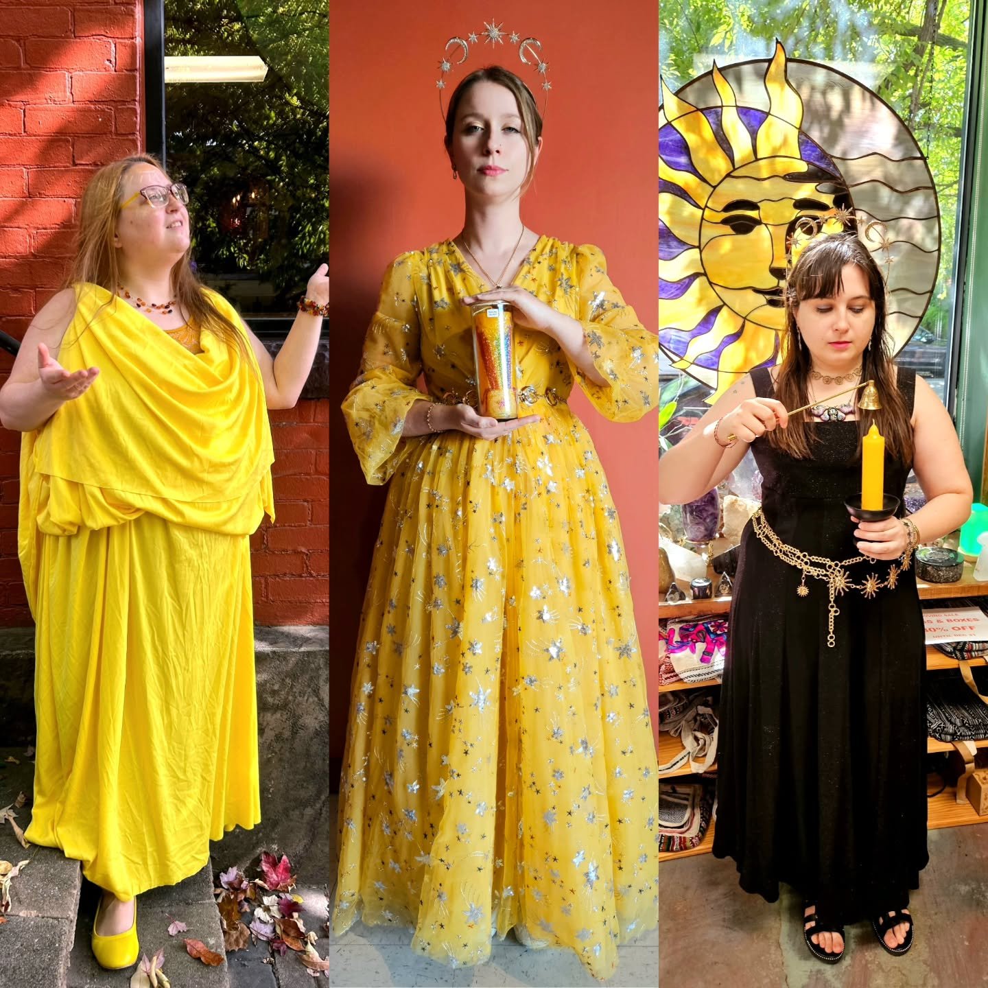 Shots of our Celestial Beings Halloweekend participants 🤩

Just a reminder as we head towards our final Halloweekend, customers get 10% OFF their entire purchase if dressed in costume!! ✨️