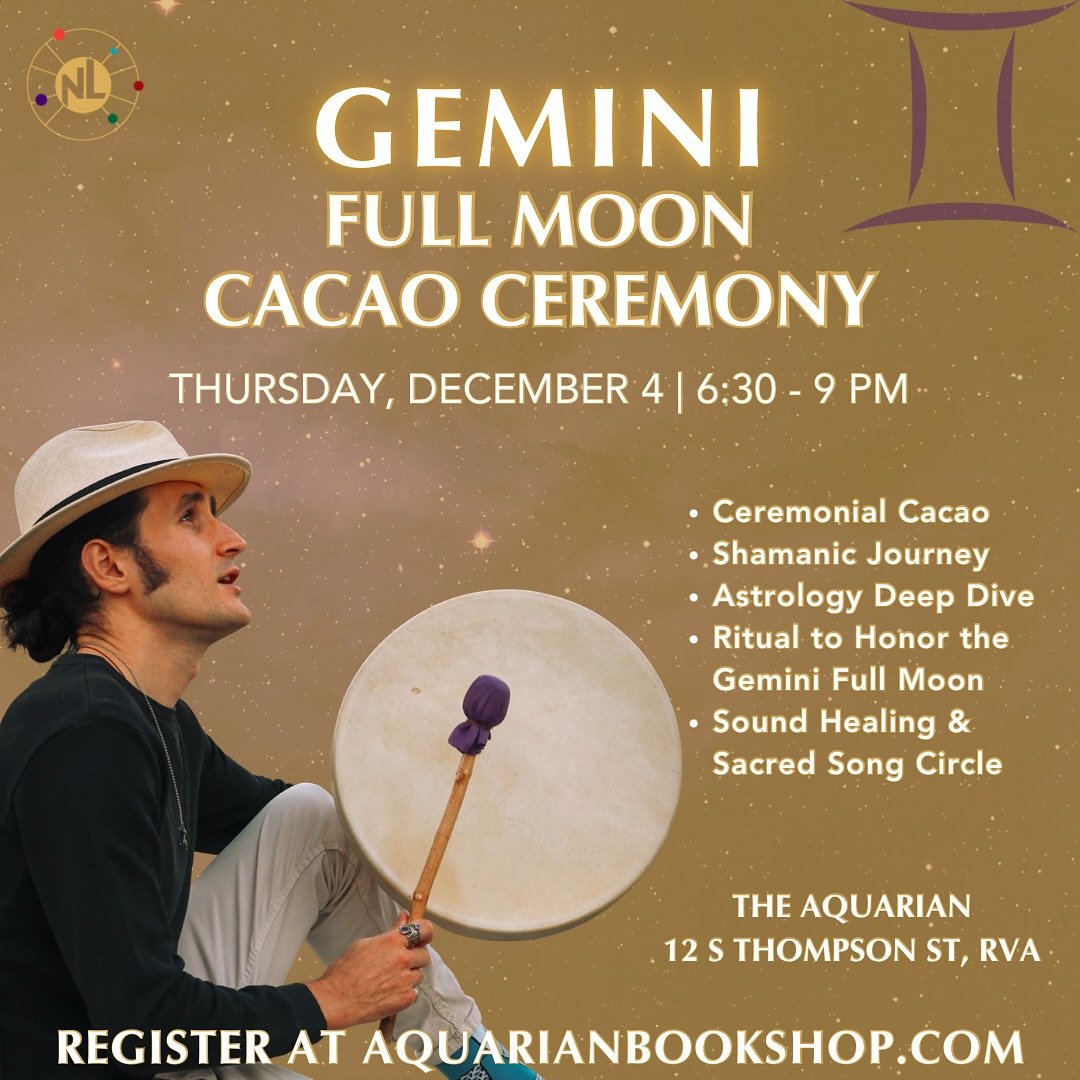 Last Full Moon 🌝 of the year! 

Join @nick.lasky for an epic ceremony!

#cacao #rva #cacaoceremony #fullmoon #Gemini #geminifullmoon #rvaevents