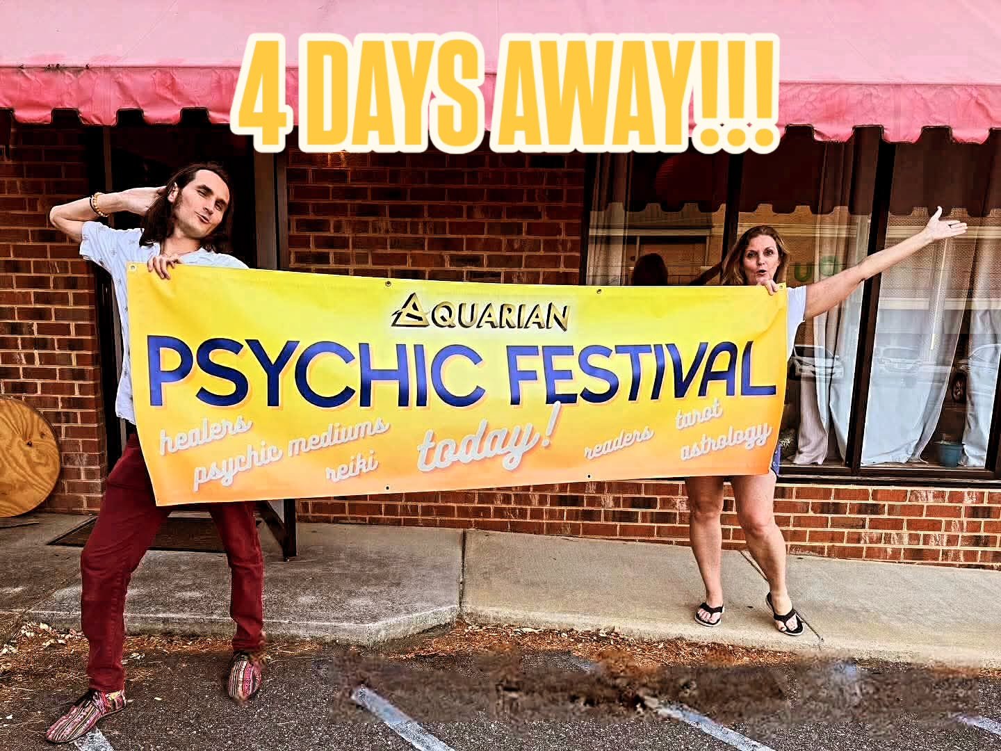 ‼️WE'RE JUST 4 DAYS AWAY‼️

Join us and the Baby Girl Project for our Psychic Festival this weekend!

Enjoy sessions with psychics, astrologers, tarot readers, and mediums. Experience sound &amp; energy healing, Reiki, massage, shamanic healing, and 