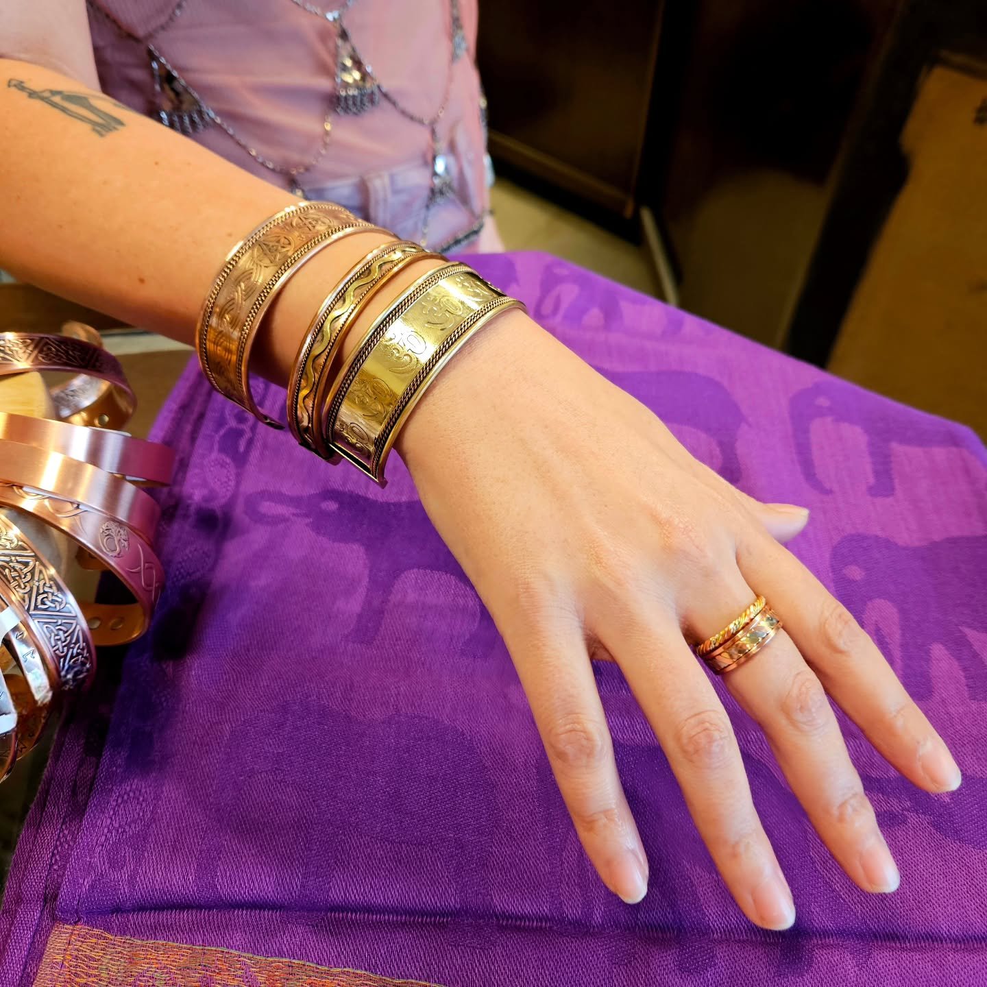 🤎 Copper Bracelet &amp; Ring Restock 🤎

Some of our best sellers have been restocked and we have brought in some new variety, such as brass options, too! All Copper Bracelet and Rings are ✨️adjustable✨️

#aquarianbookshop #rvacrystalshop #copperbra