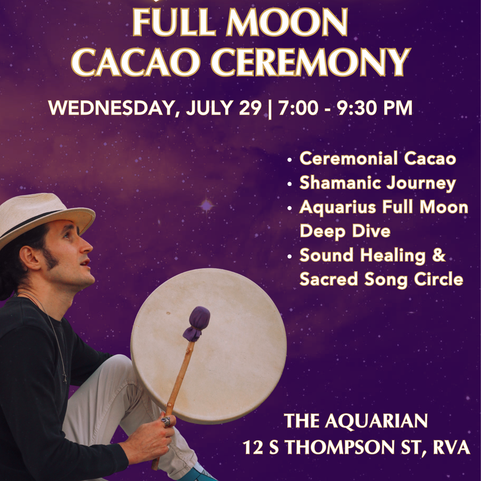 Aquarius Full Moon Cacao Ceremony