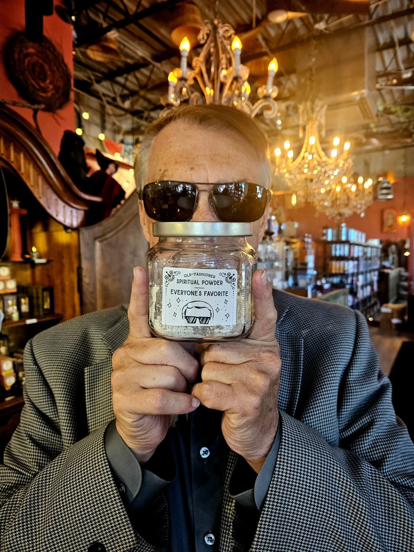 Now introducing... Everyone's Favorite Spiritual Powder! ✨️😎✨️ 

Give yourself a charismatic and magnetic boost with this house-made product! Inspired by one of the most charismatic people we know. 😏

Available in the Apothecary!

#aquarianbookshop