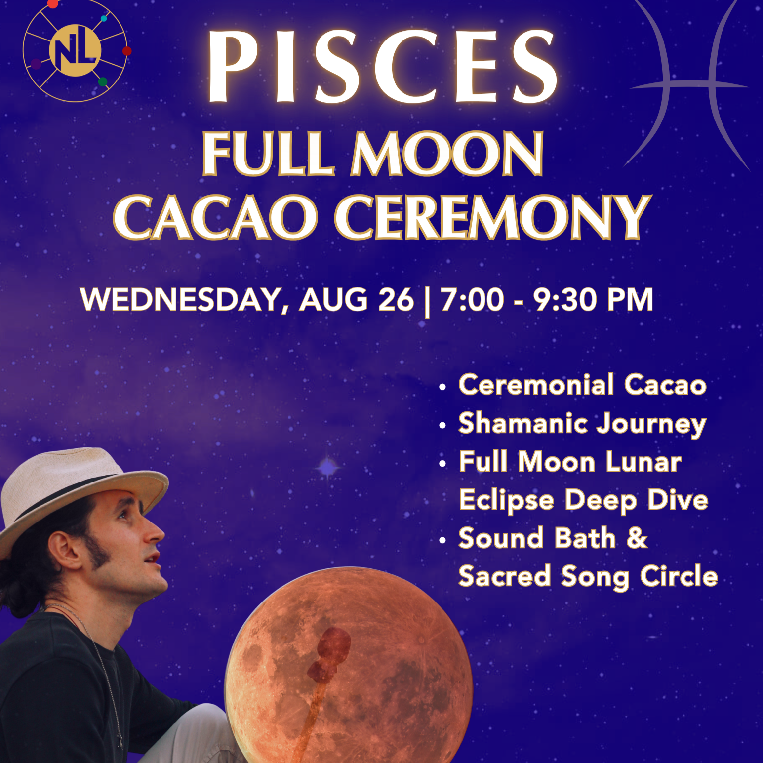 Pisces Full Moon Eclipse Ceremony
