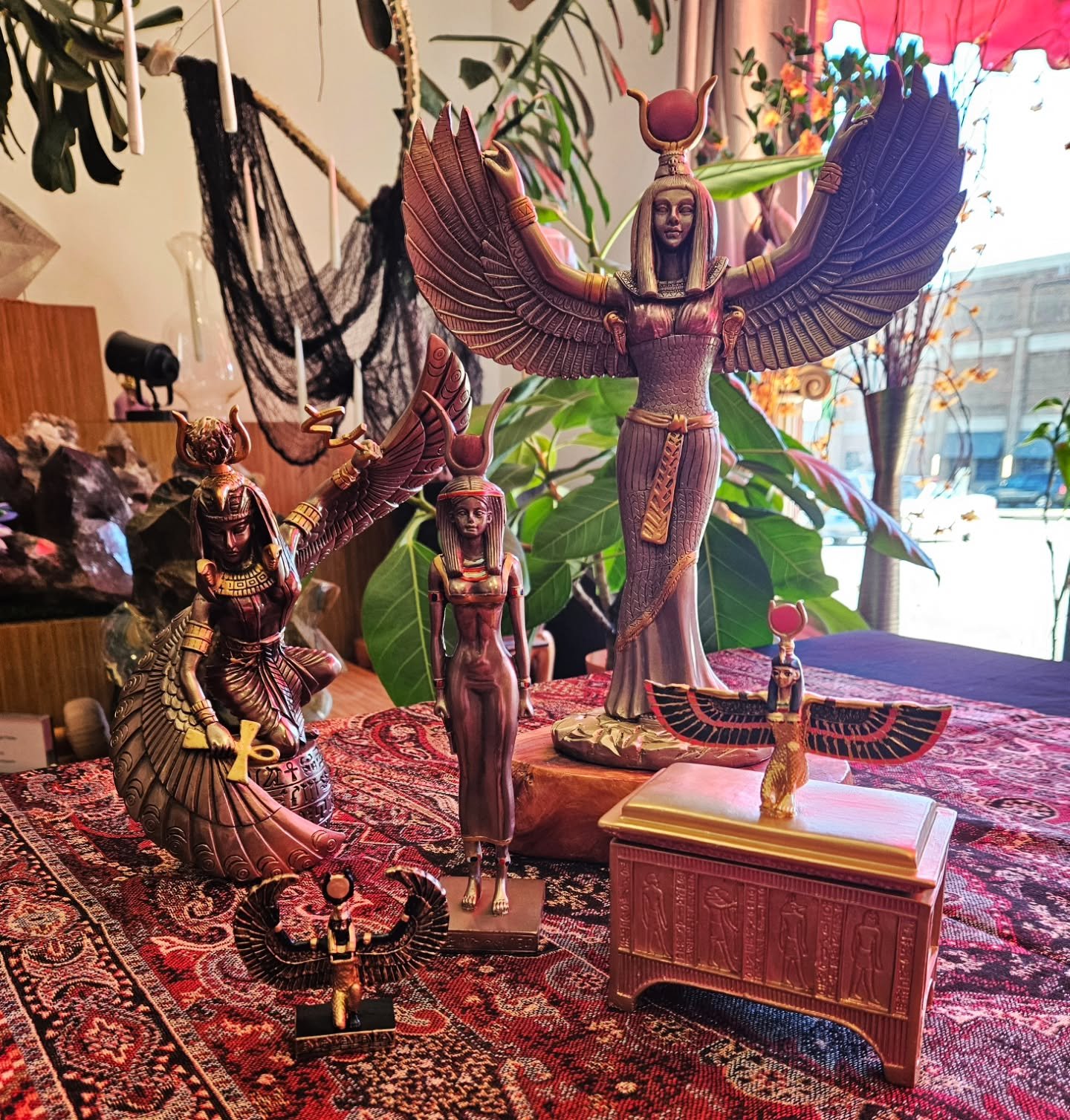 ‼️STATUARY RESTOCK‼️

Featured here would be ancient Egyptian Goddess, Isis. Known as Goddess of magic, motherhood, healing, and protection. With a variety of styles and sizes, she would be an easy addition to any alter!

Stay tuned to see other stat