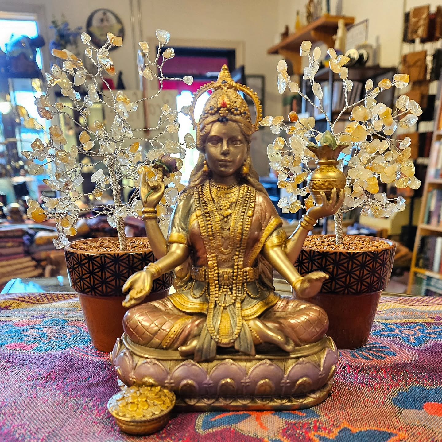 Want to work with Goddess Lakshmi but don't know where to start? 🪷

Join us with Lady Rhea tomorrow night for Goddess of Wealth: Lakshmi Ritual! Lady Rhea will guide us through a ritual to allow Goddess Lakshmi to bless our finances &amp; happiness.