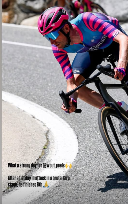 Wout schittert in de Giro d’Italia.
