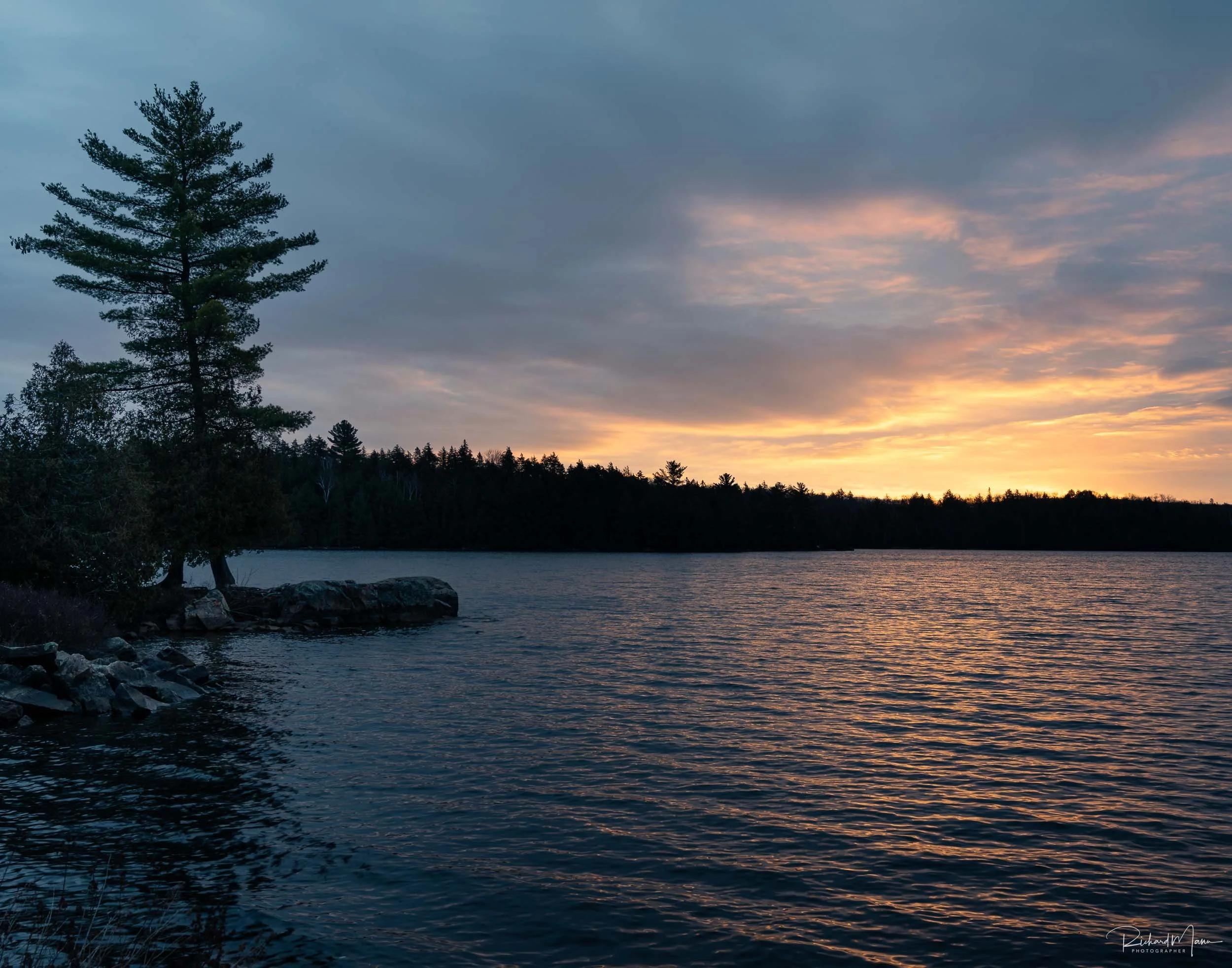 Early glow on Smoke Lake in Algonquin Park