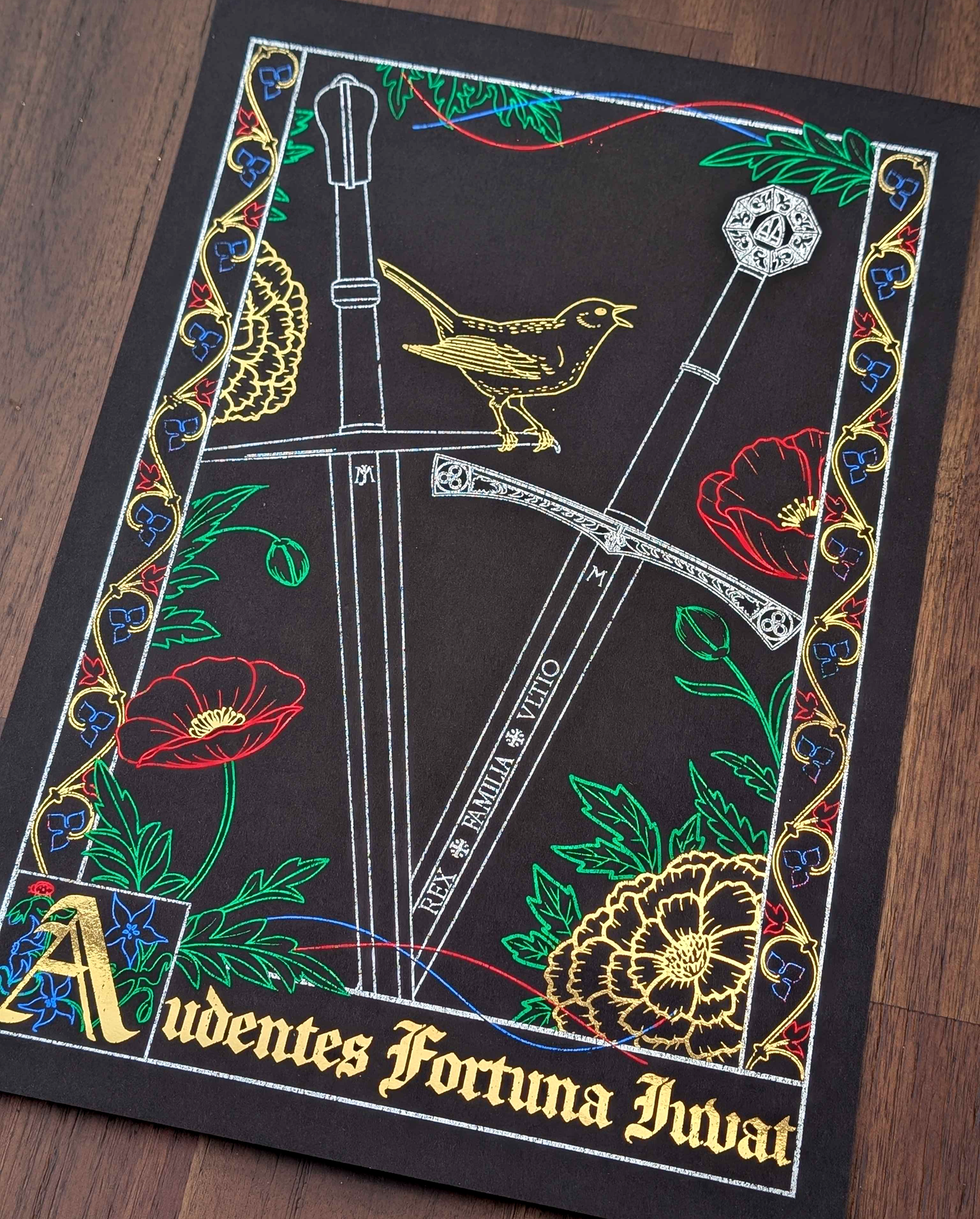 Crossed Sword Foil Print: Fortuna variant
