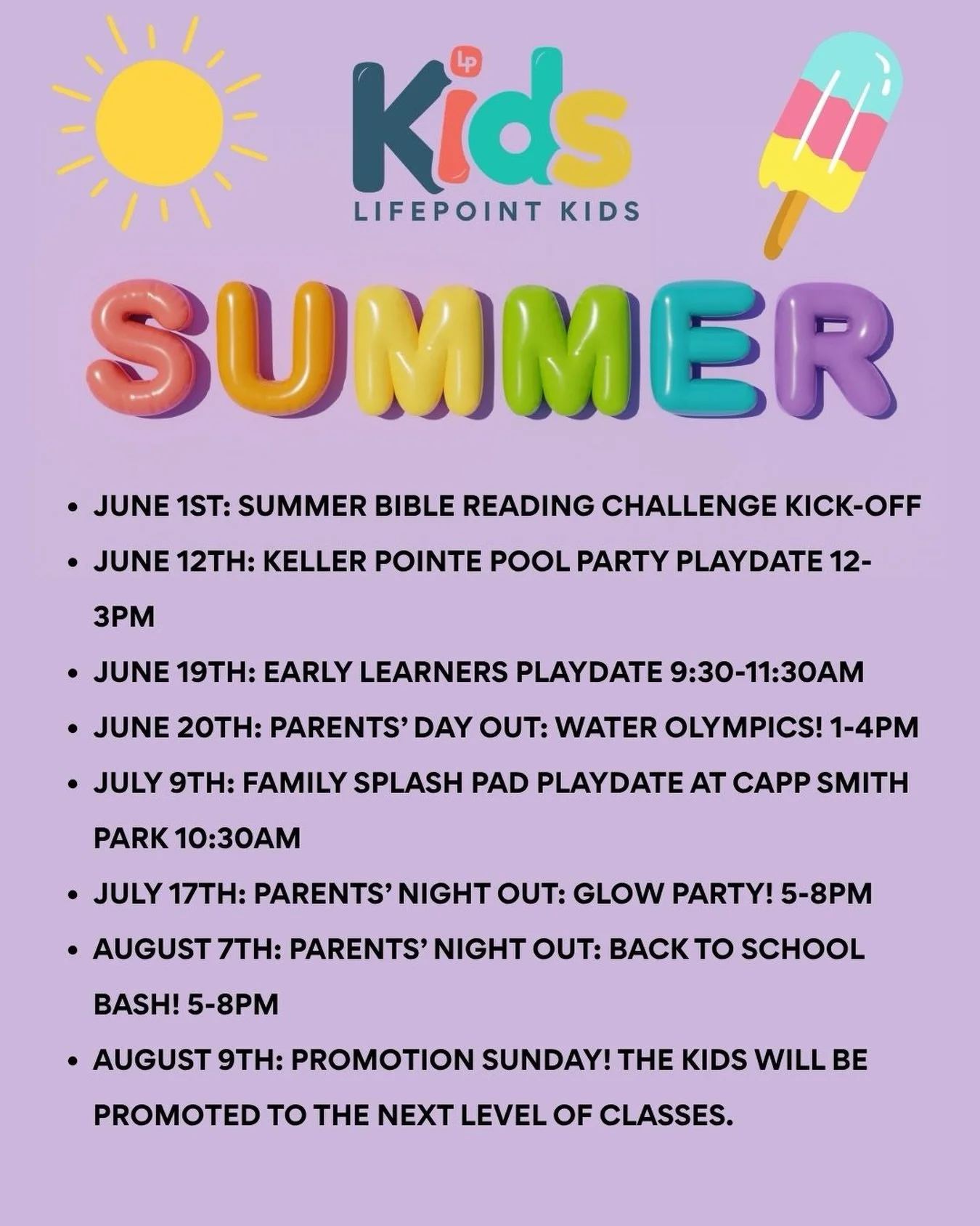 LP Families&hellip; 

There&rsquo;s lots in the works to help your family make the most of this summer! 

✅Be sure to go to our website and register for events so we know you&rsquo;re coming: www.LPF.church/events 

👉Any questions, email: allison@lp