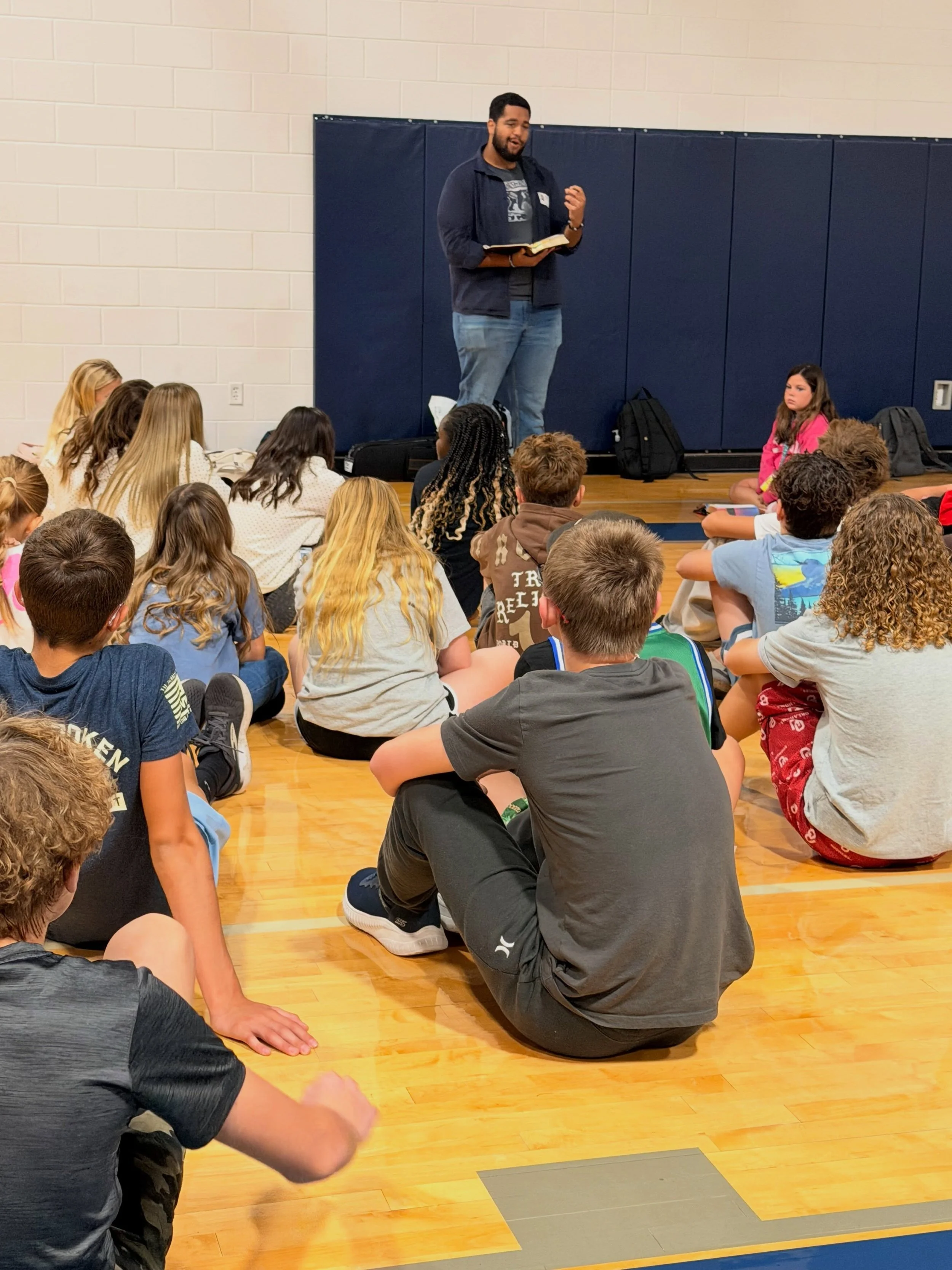This Friday at Adams Middle School&hellip; 

The Gospel was shared and the next generation is Showing Up! 

50+ kids gathered for FCA (Fellowship of Christian Athletes). 

God is on the move!