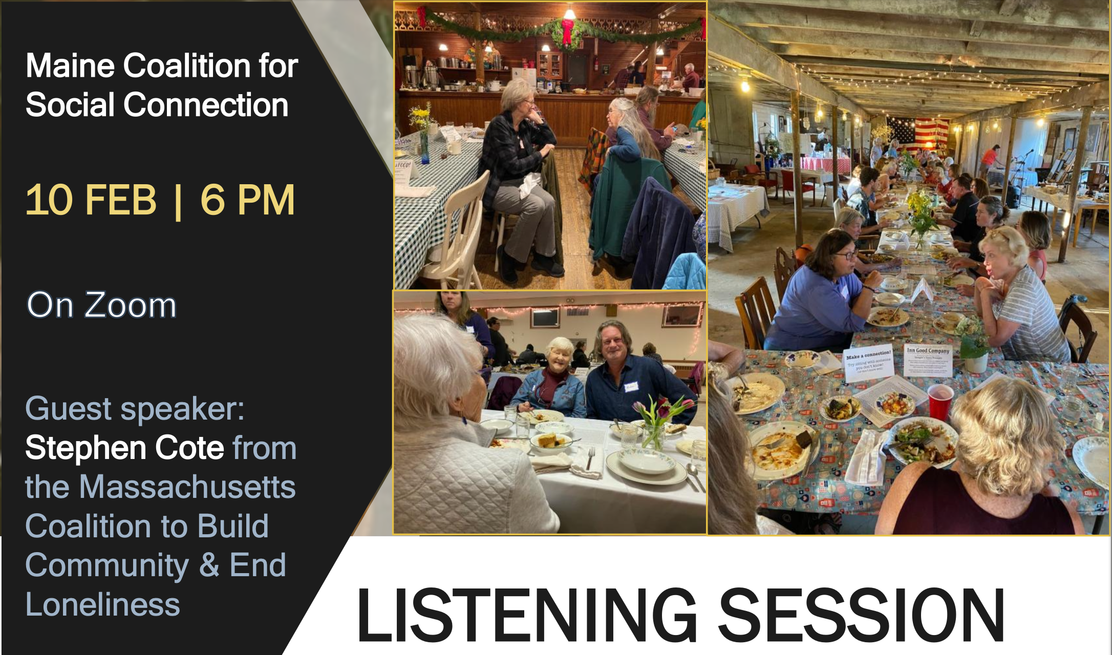 Maine Coalition for Social Connection: Listening Session