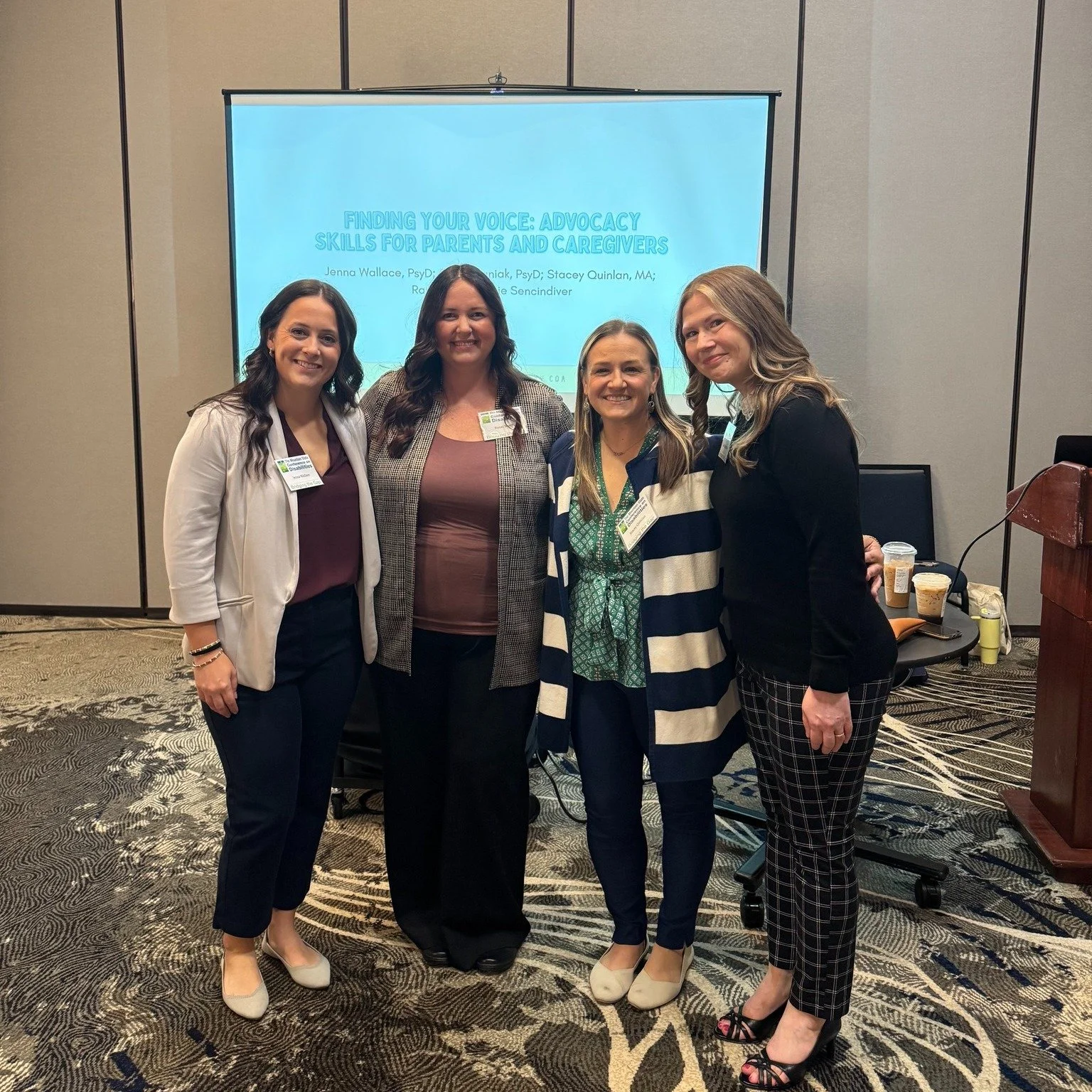 You can see why we've been a little quiet on social media lately. Dr. Wallace and Stacey Quinlan joined with Ranzi Stacy and Jacie Sencindiver to present "Finding Your Voice: Advocacy Skills for Parents and Caregivers" at the Mountain State
