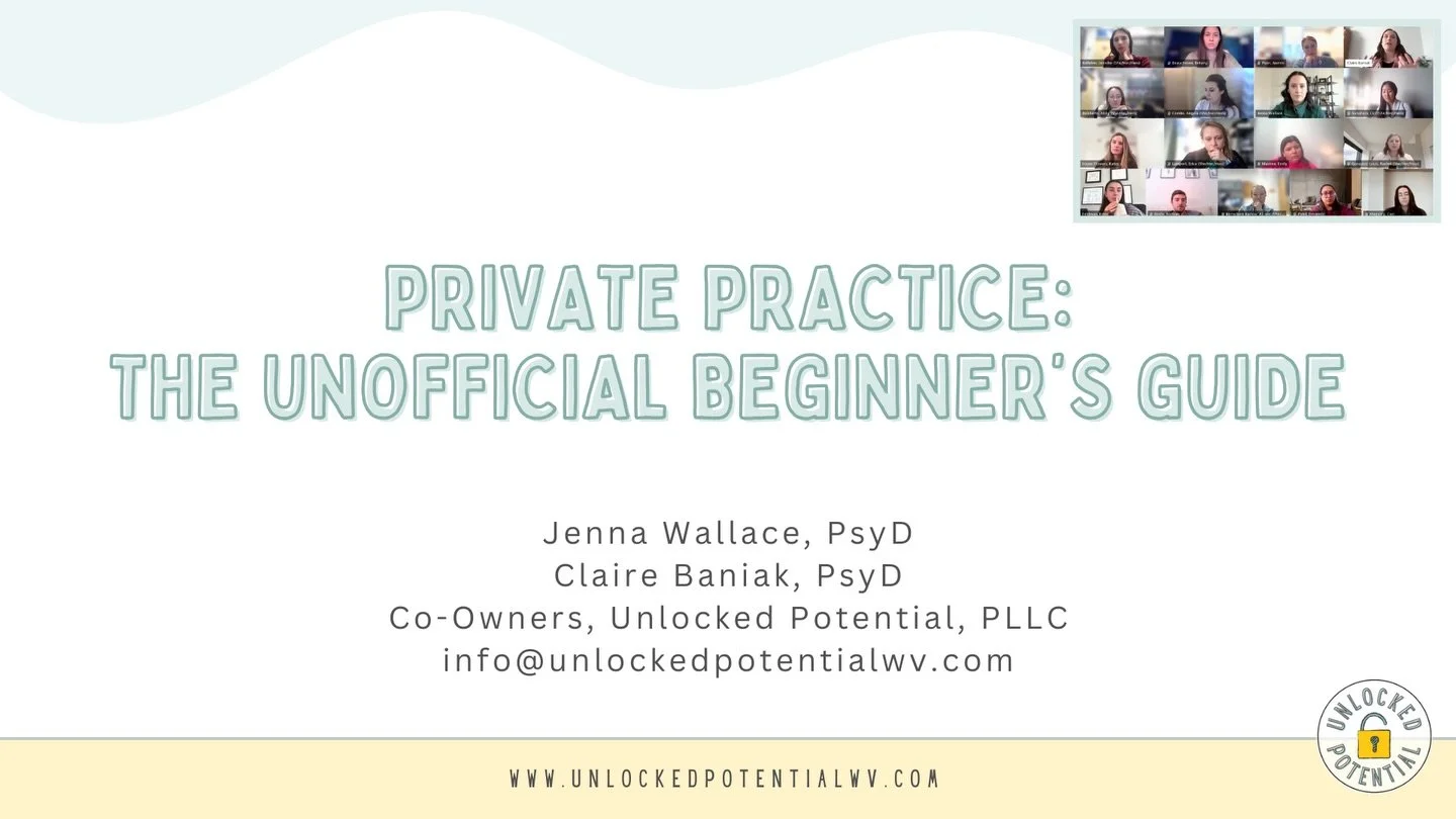 Thank you to @cincychildrens Psychology Fellowship Program for allowing us to share the nuts and bolts of starting a private practice. We loved the opportunity to talk to young professionals about the growth and creativity that can come from business