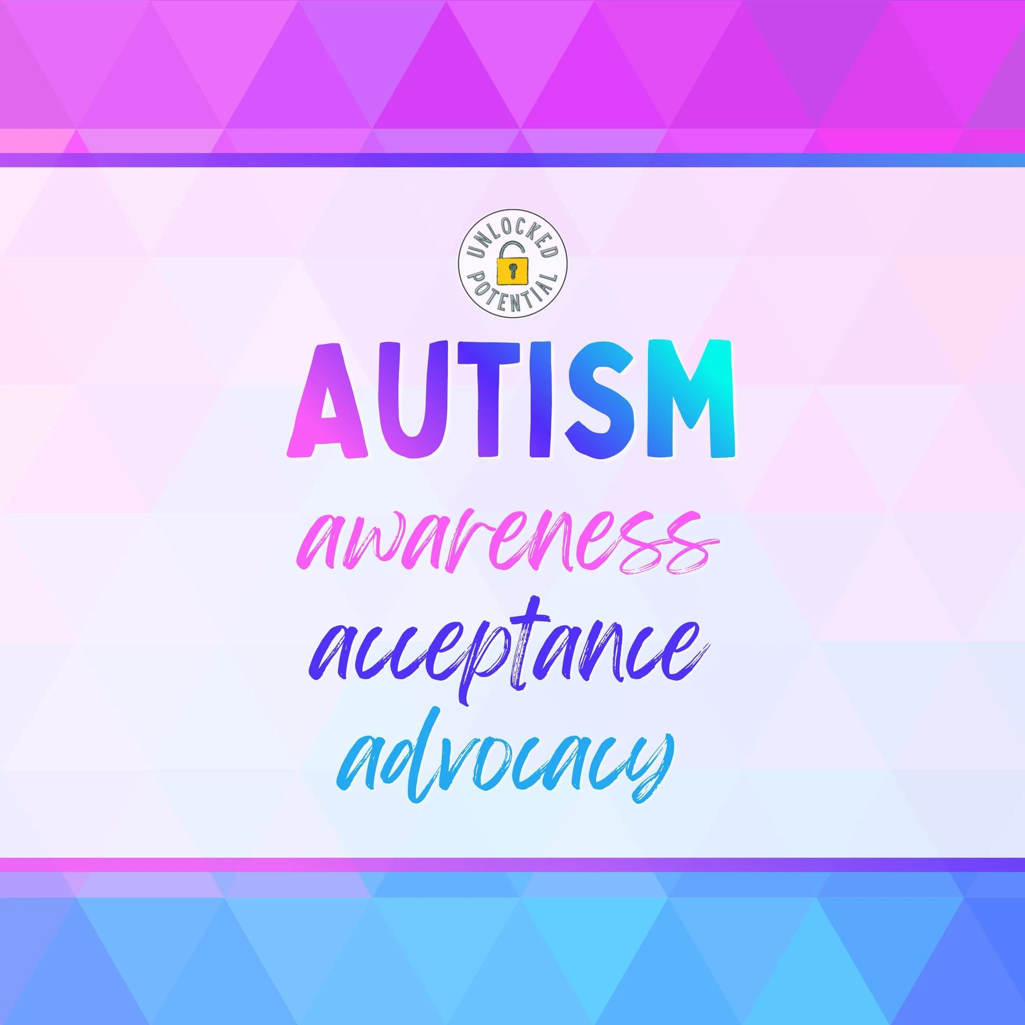 This April it is about more than awareness. Acceptance and advocacy lead to progress for all people on the Autism spectrum. 

🔐🆙

#autismawareness #autismacceptance #autismadvocacy