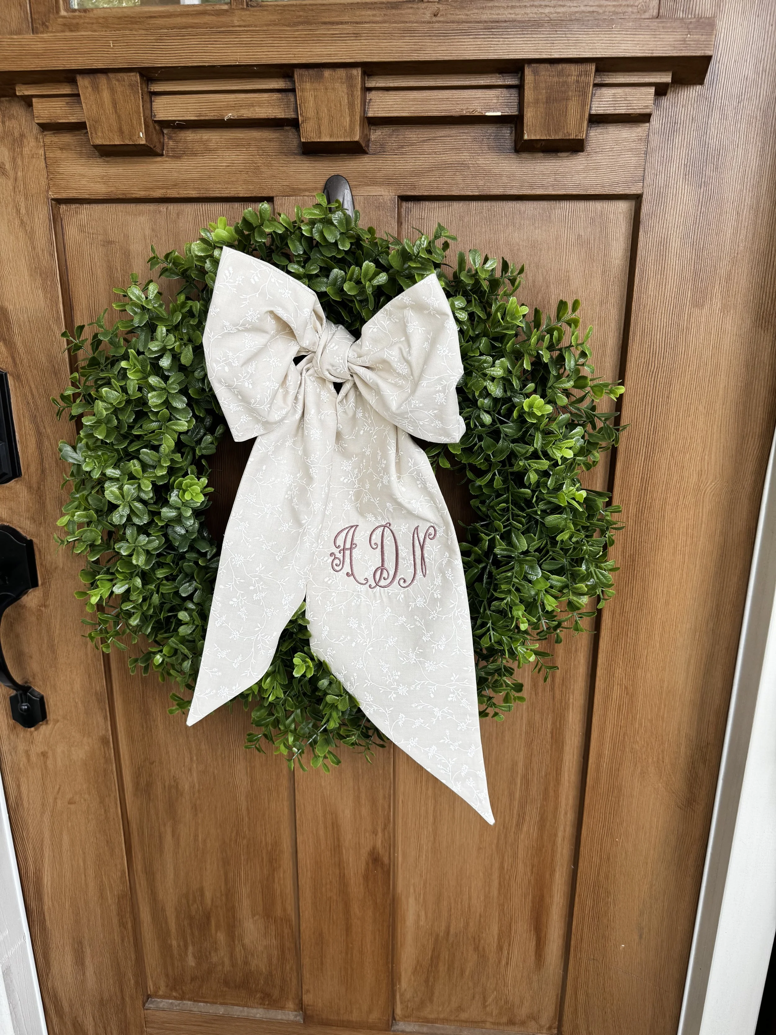Personalized Wreath Bow