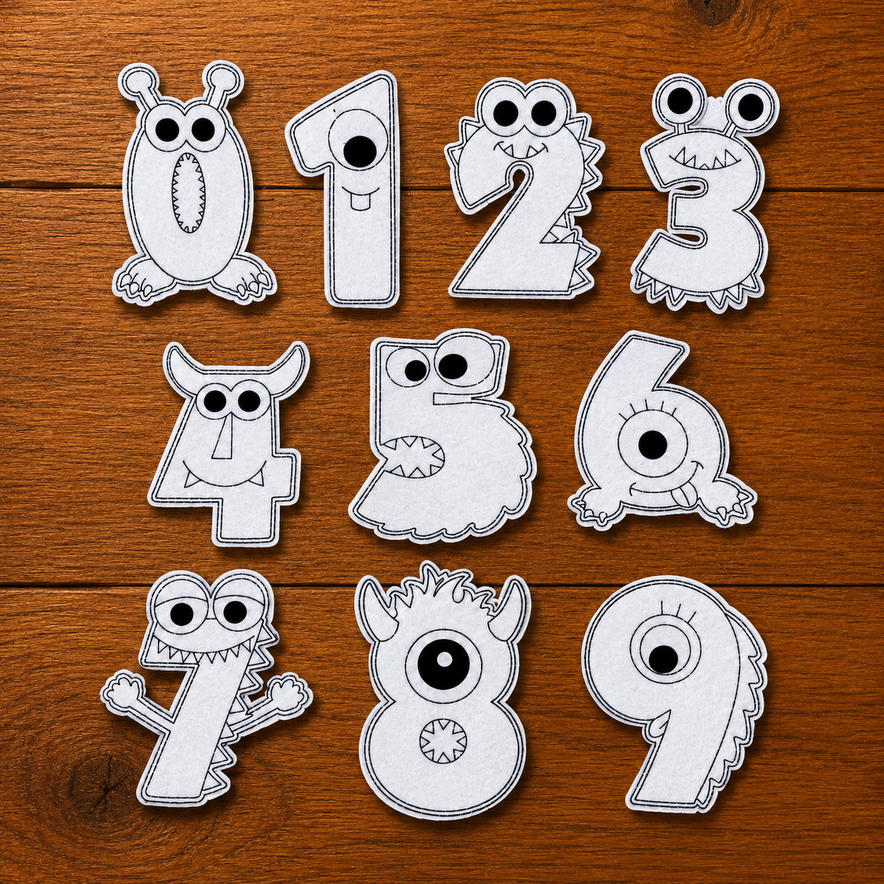 Monster Numbers Coloring Cuties