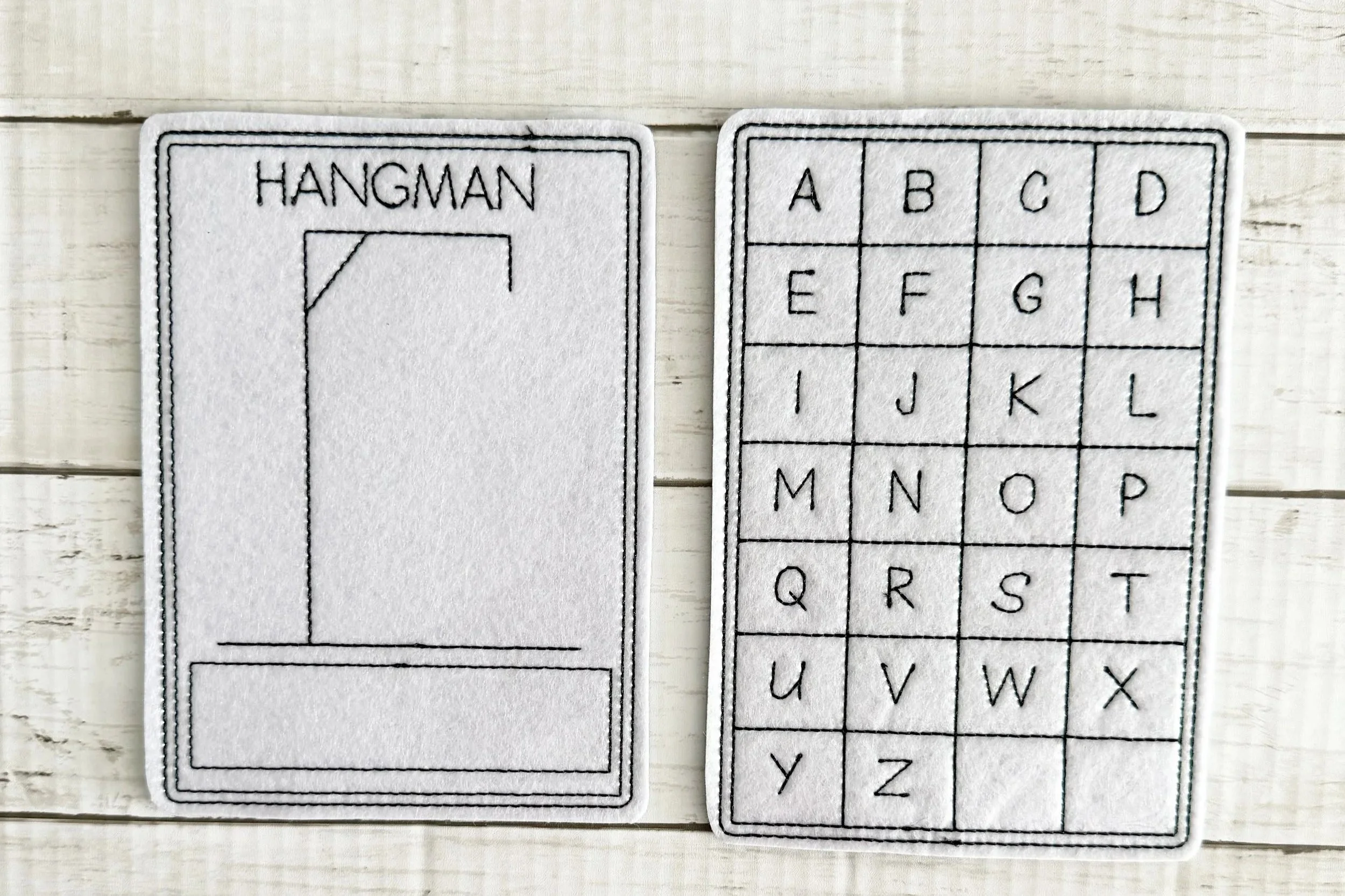 Hangman Color Cuties, Flat Coloring Game, Erasable and Reusable Coloring Vinyl Sets, Vintage Style Hangman