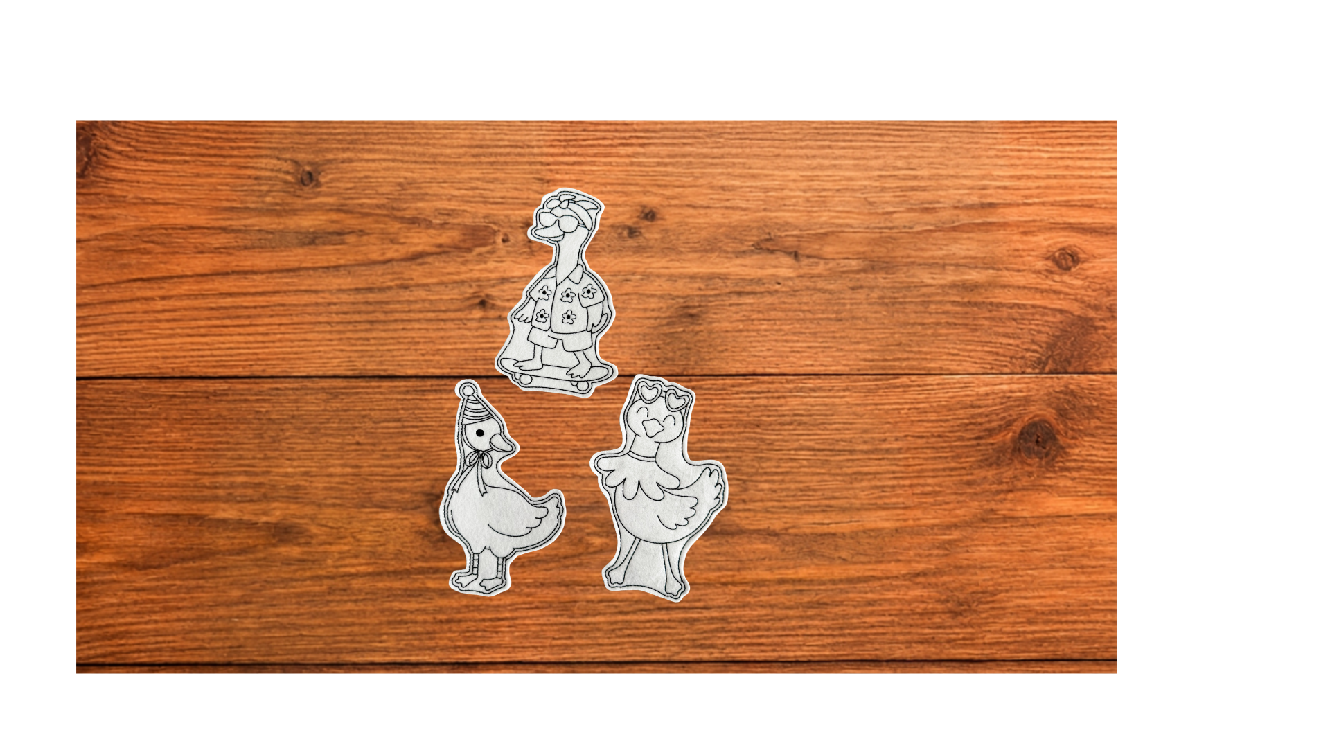 Individual Silly Goose Coloring Cutie | Choose Your Goose