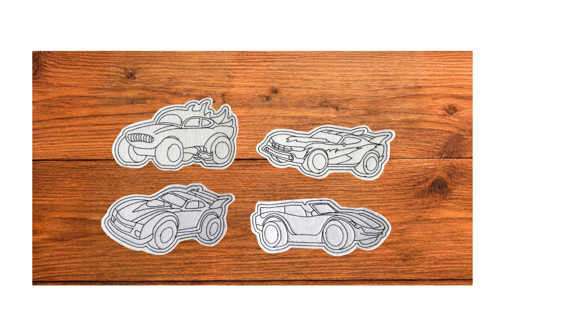 Sports Car Coloring Cuties | Set of 4 Reusable Coloring Activities