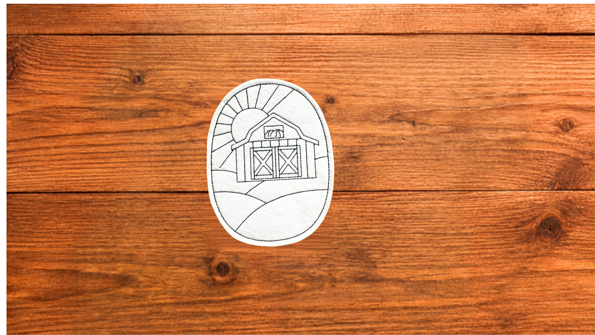 Barn Landscape Coloring Cutie | Reusable Coloring Activity