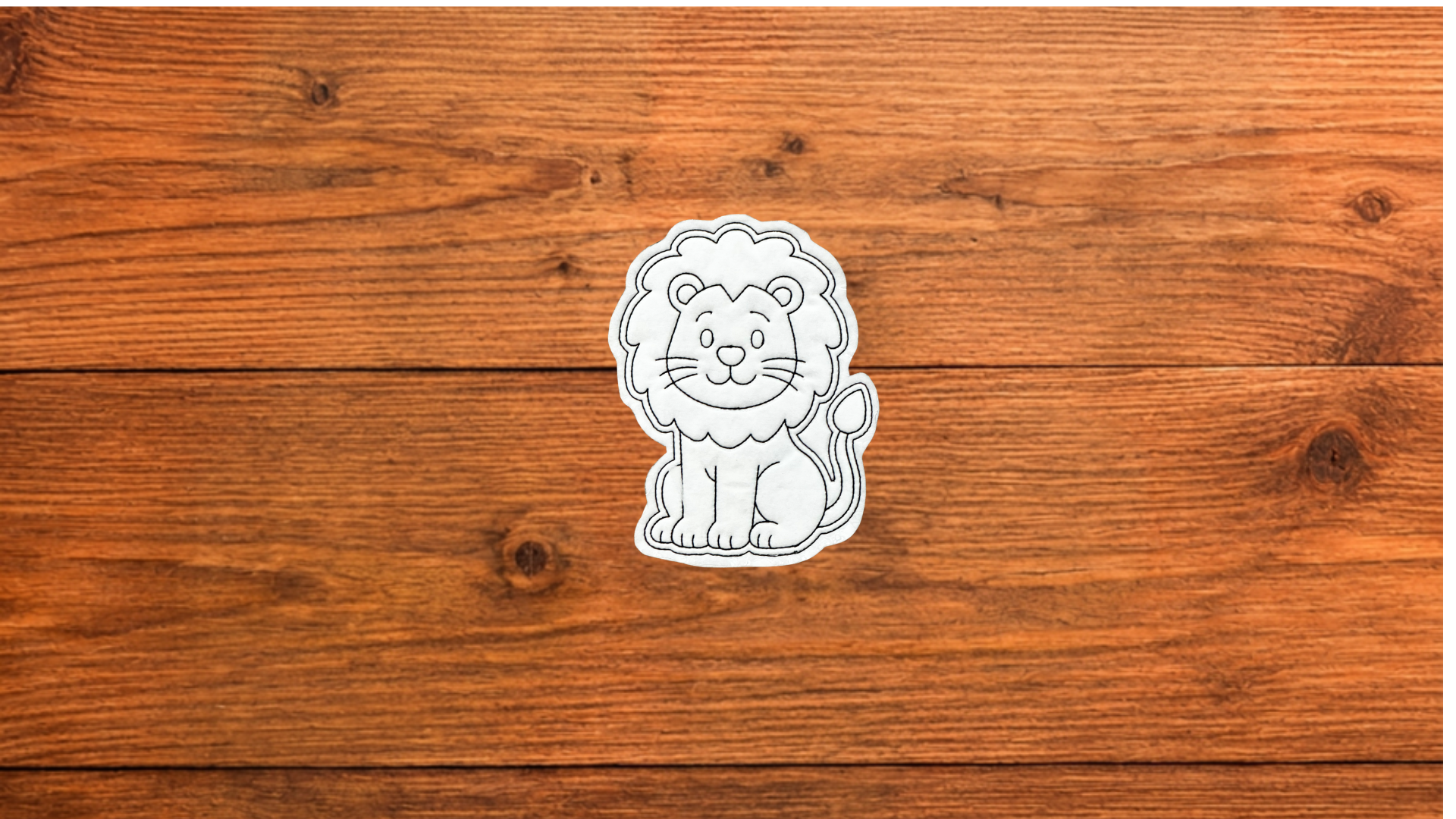 Lion from the Circus Coloring Cuties reusable coloring activity set for kids (Copy)