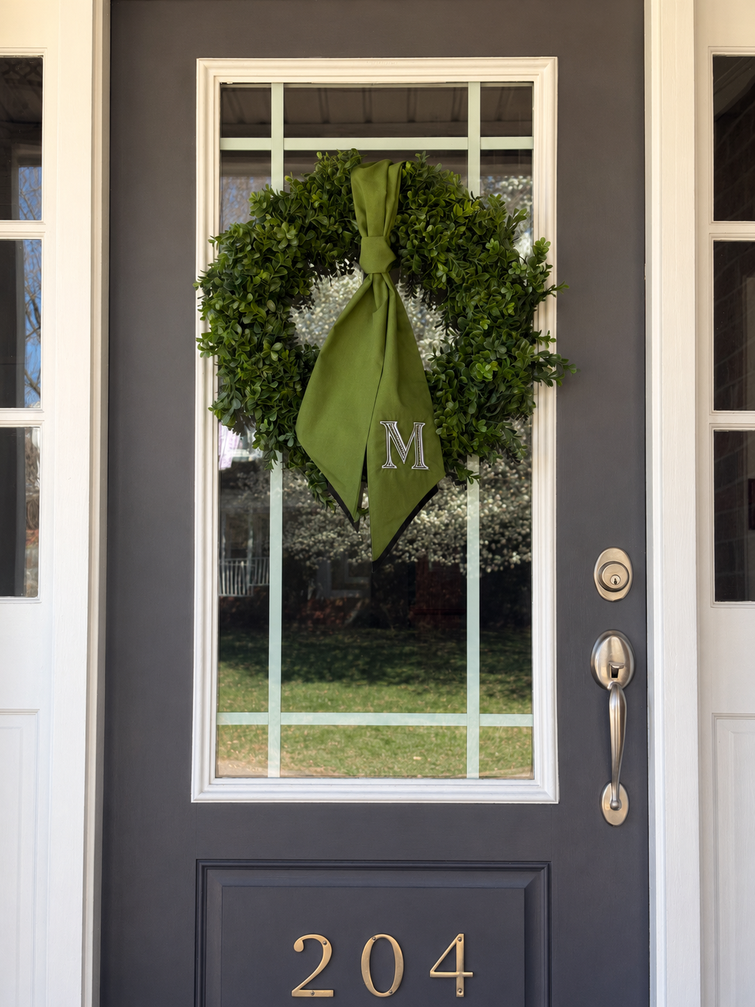 Personalized Monogram Wreath Sash