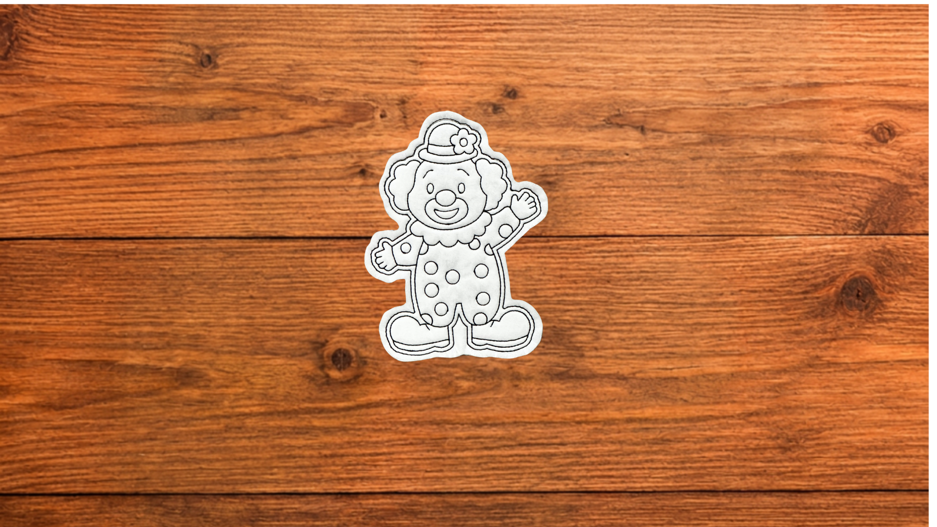 Clown from the Circus Coloring Cuties reusable coloring activity set for kids 🎪 (Copy)