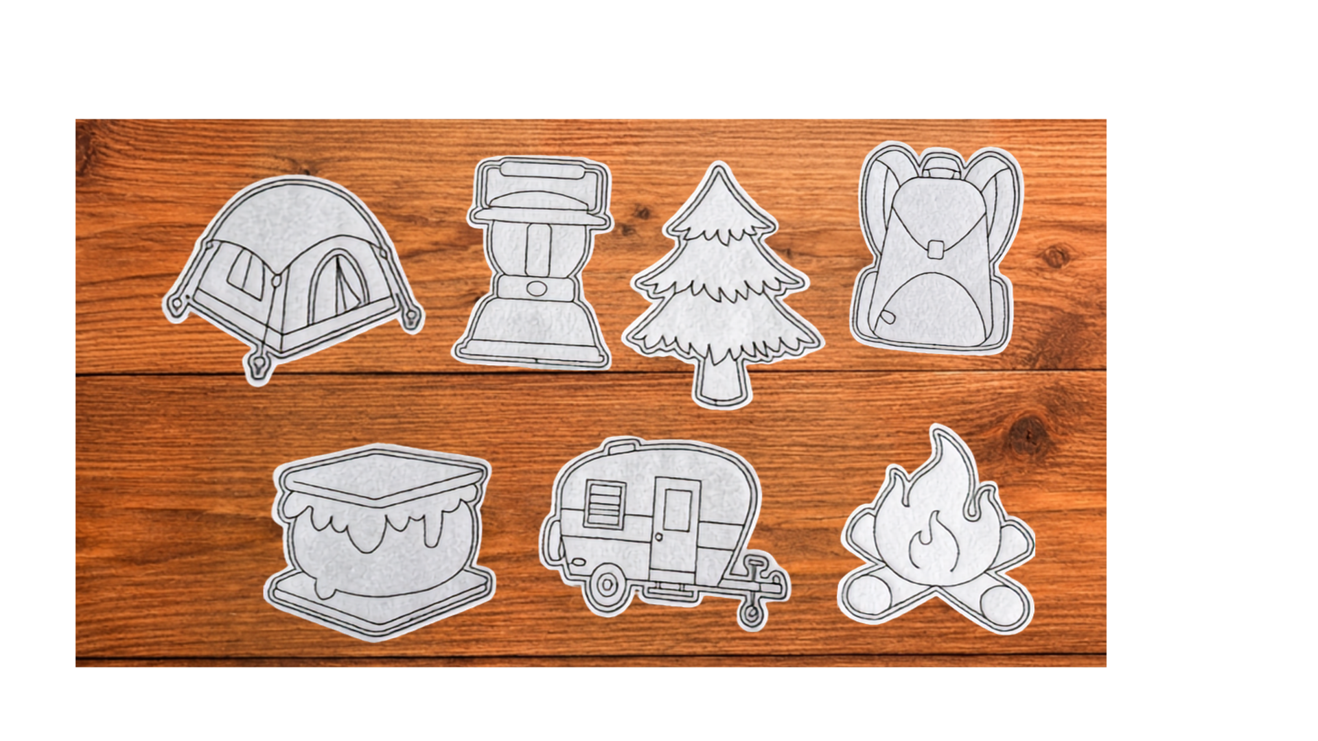 Camping Coloring Cuties | Choose Your Reusable Coloring Activity