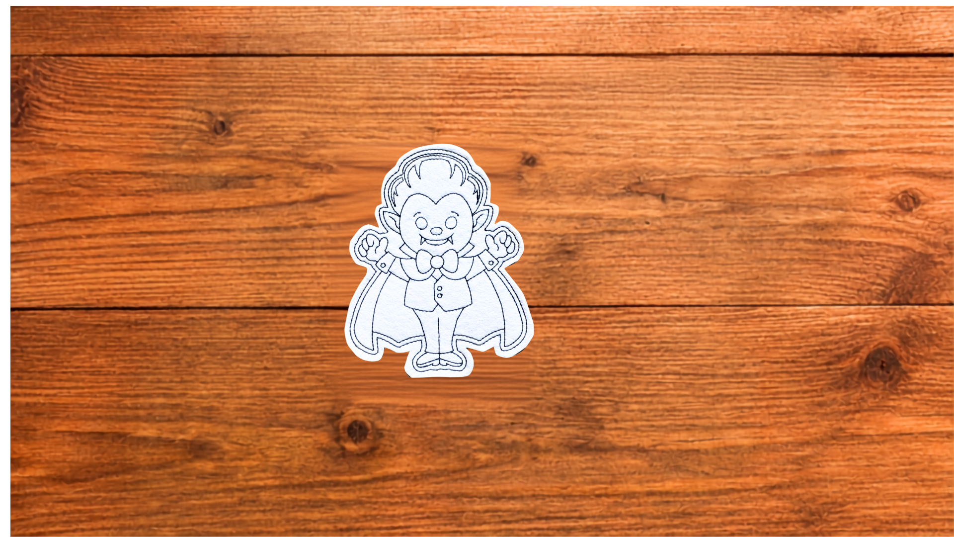 Reusable vampire Halloween Coloring Cutie handmade activity for kids