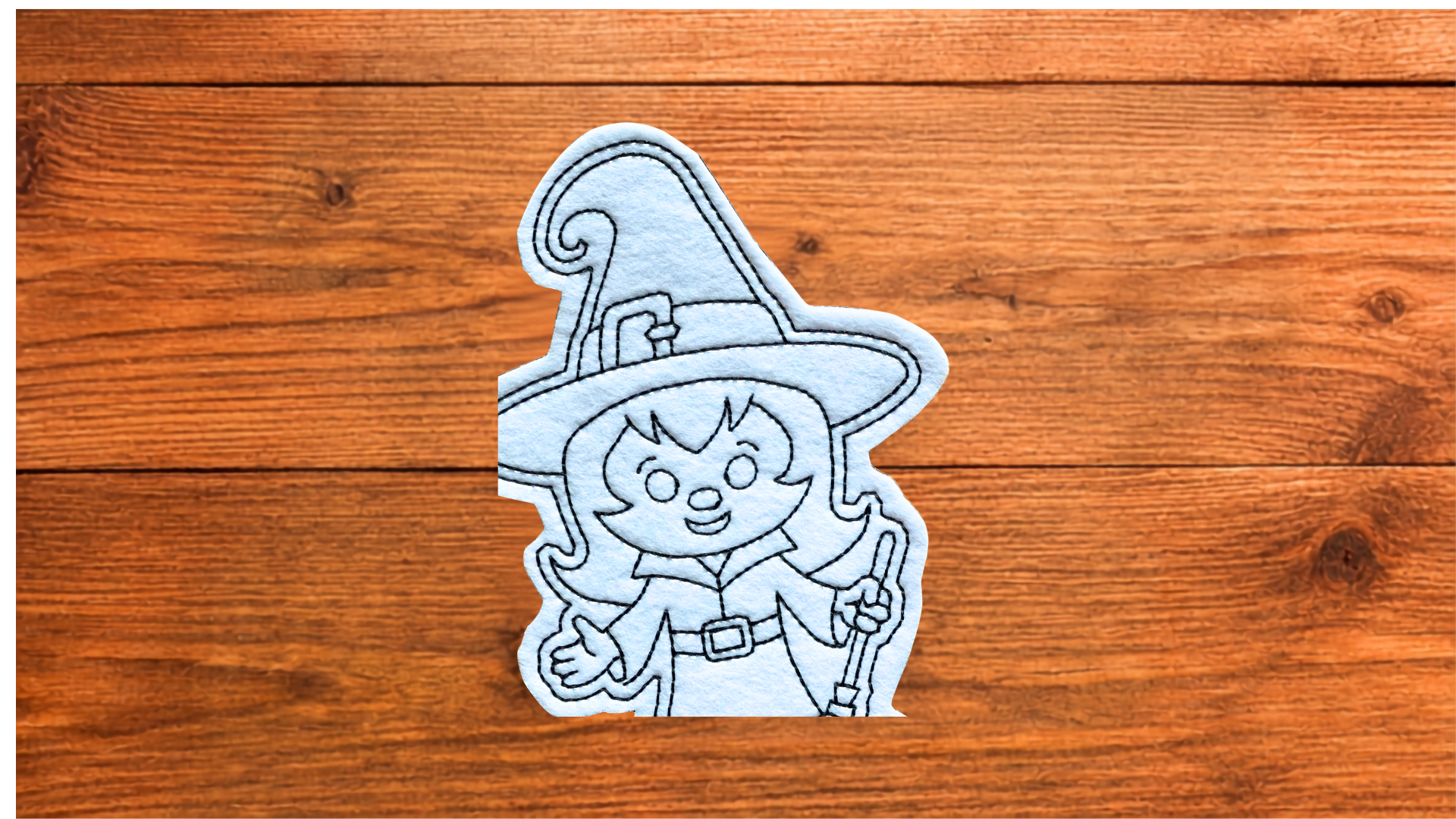 Close up of Halloween Witch Coloring Cutie