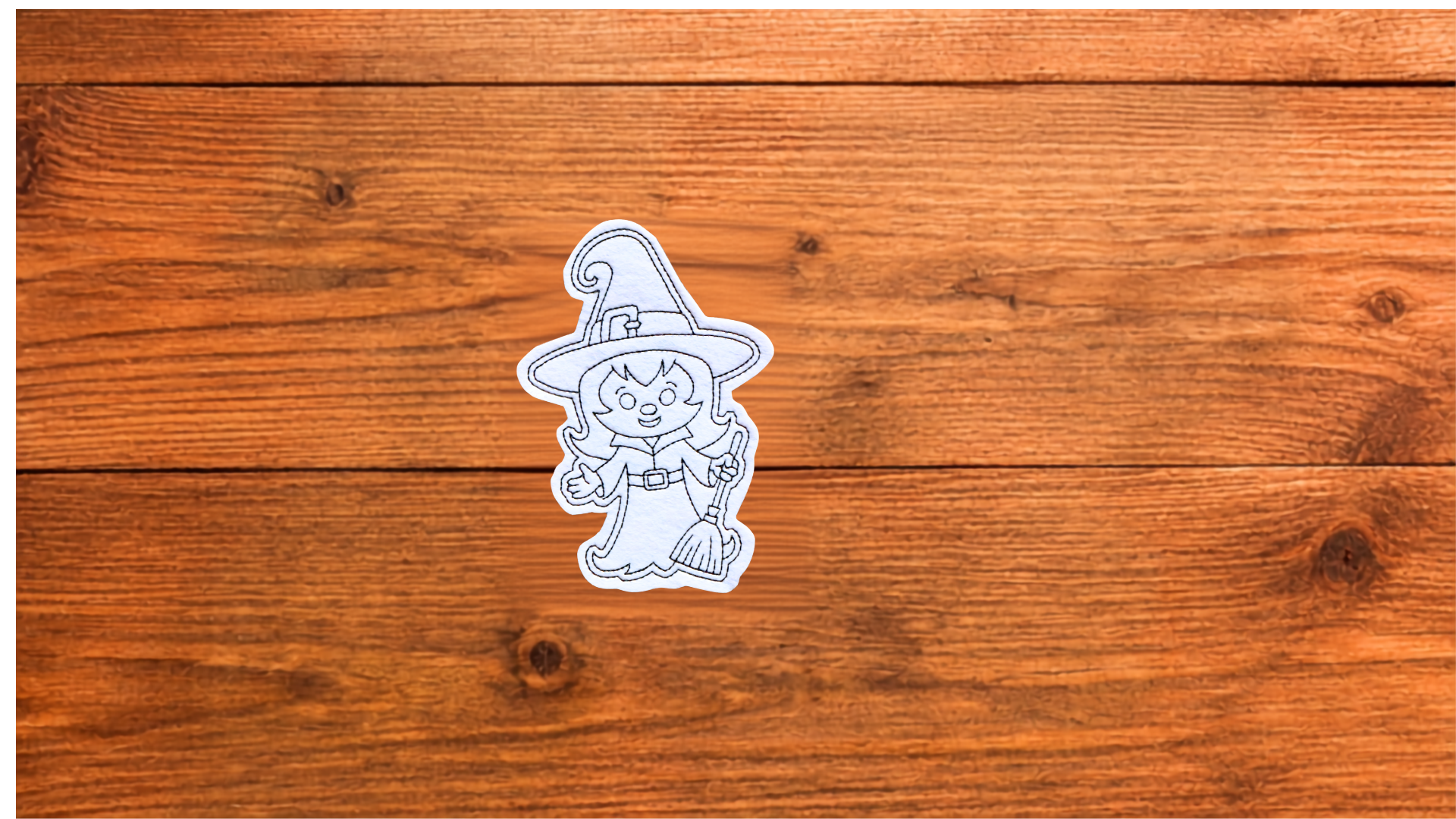 Reusable witch Halloween Coloring Cutie handmade activity for kids